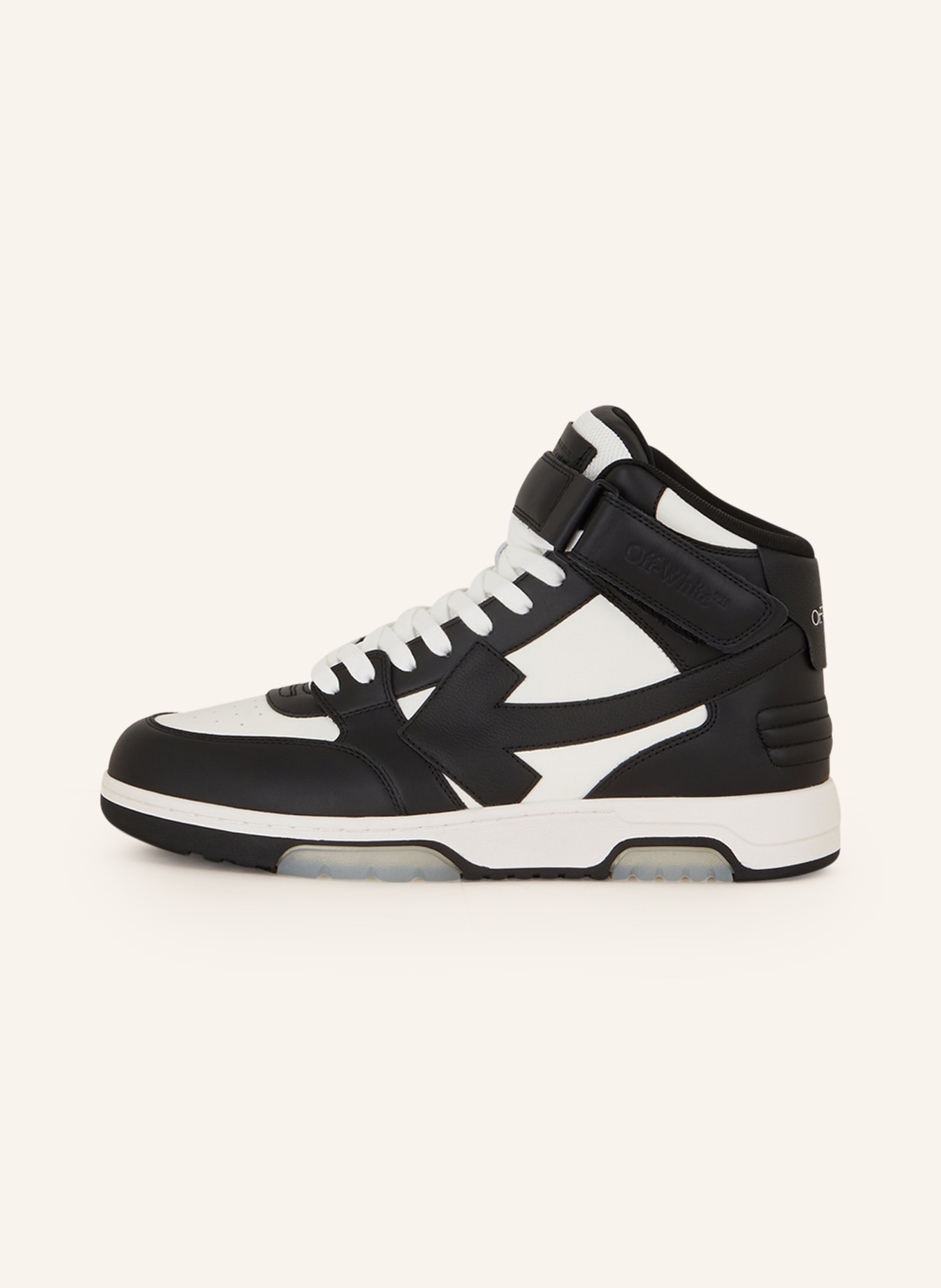 Off-White High-top sneakers OUT OF OFFICE, Color: BLACK/ WHITE (Image 4)