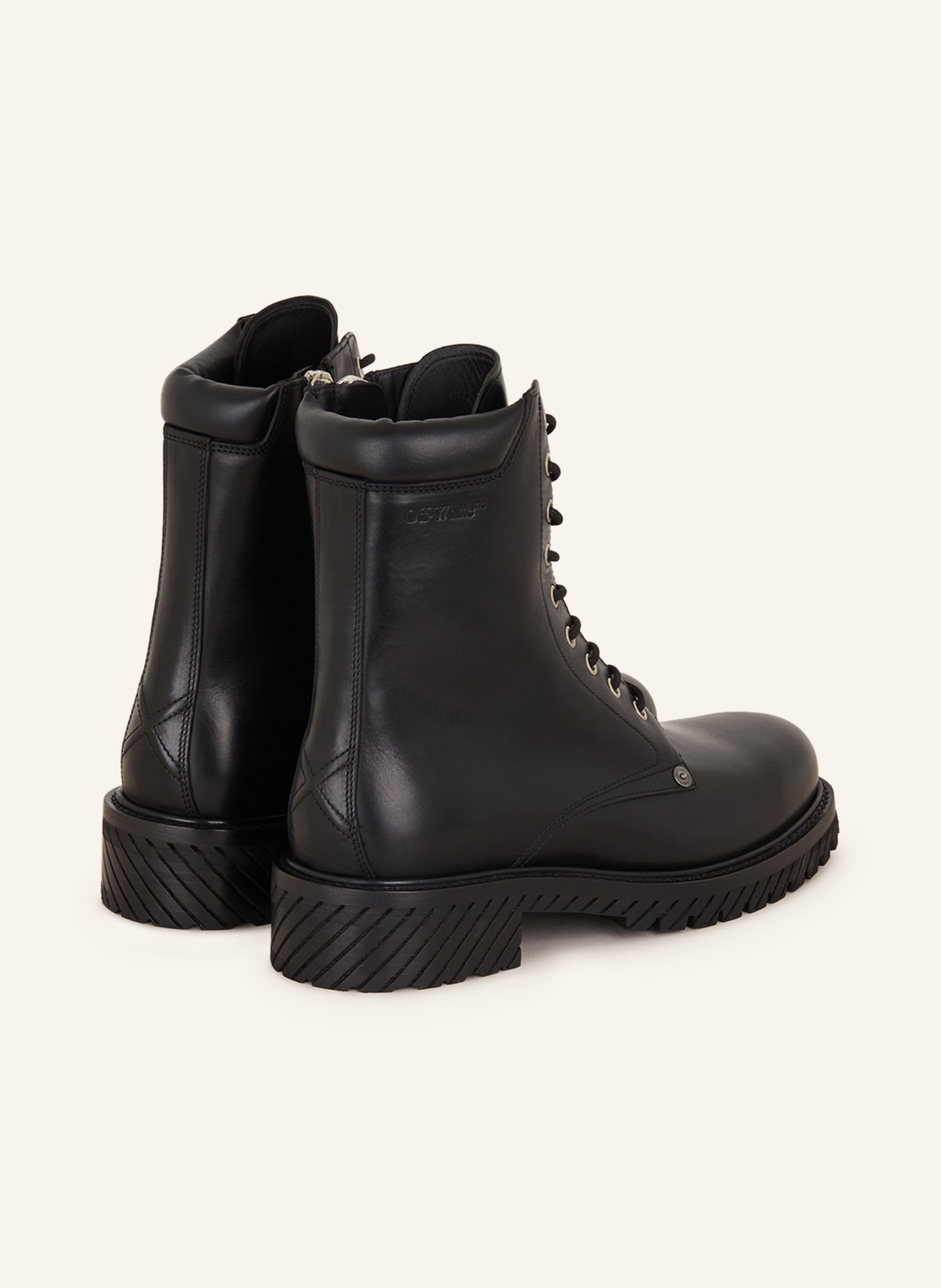 Off-White Lace-up boots, Color: BLACK (Image 2)