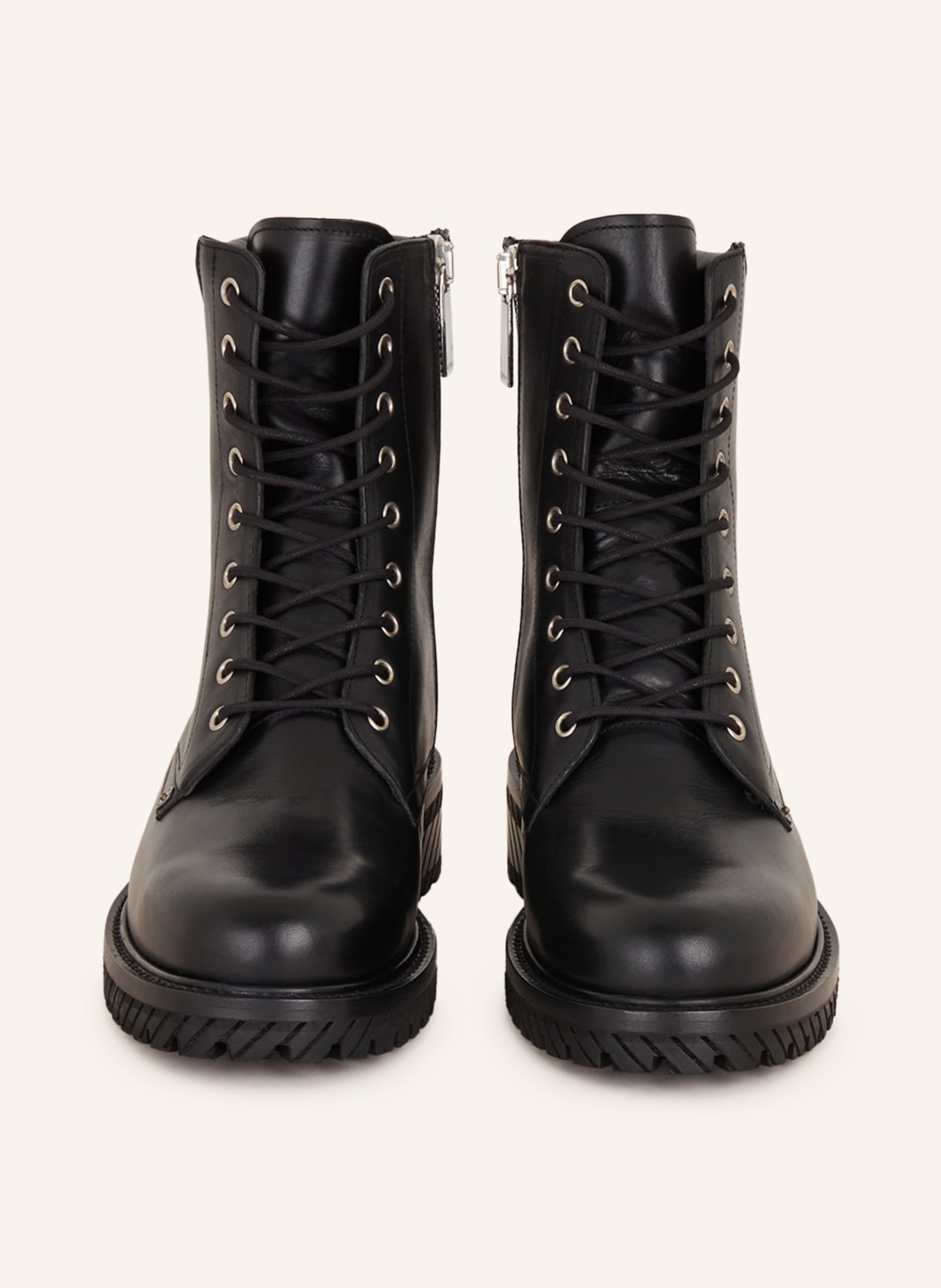 Off-White Lace-up boots, Color: BLACK (Image 3)