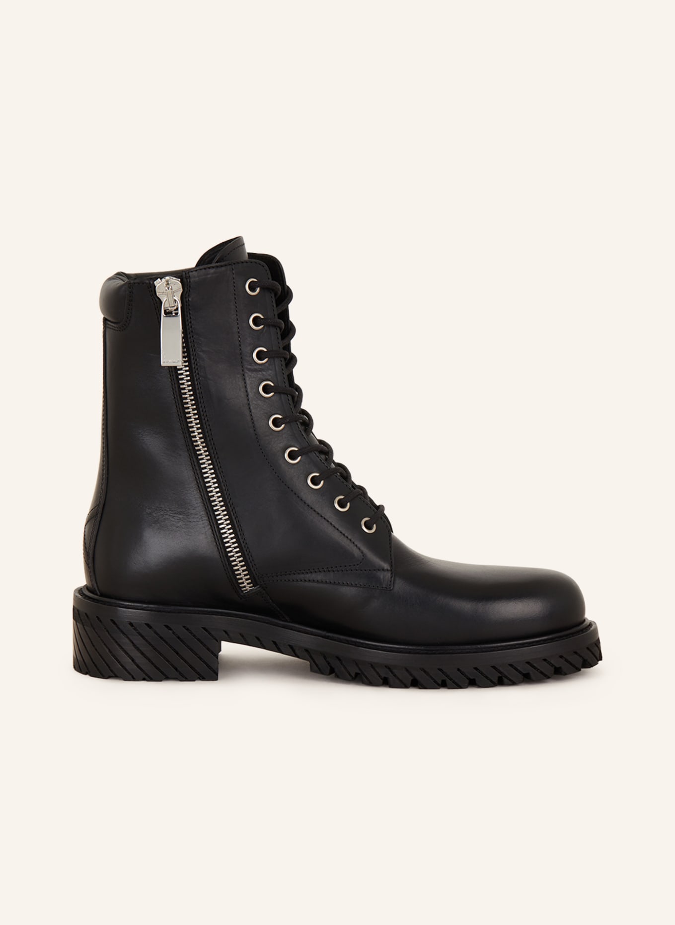 Off-White Lace-up boots, Color: BLACK (Image 5)