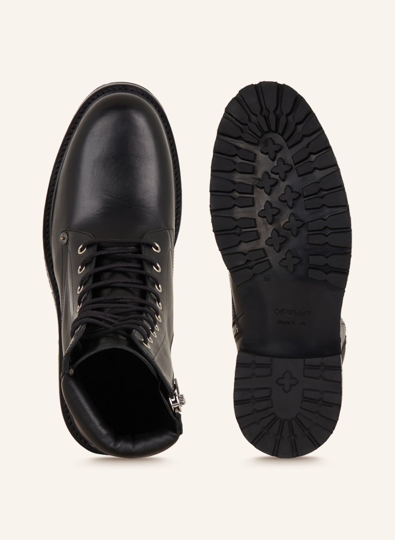 Off-White Šněrovací boty, Barva: ČERNÁ (Obrázek 6)