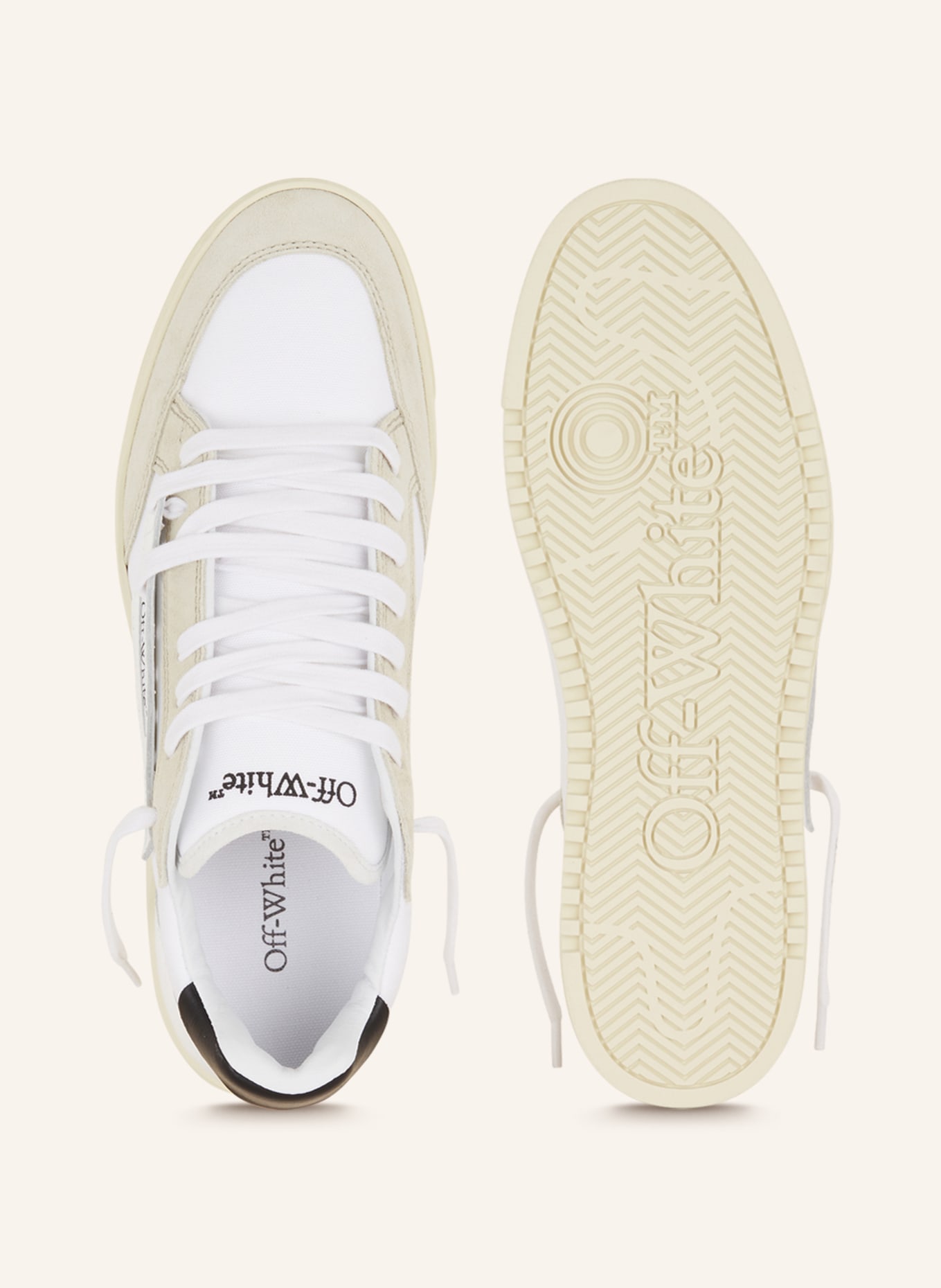 Off-White Sneaker 5.0, Farbe: SCHWARZ/ WEISS/ BEIGE (Bild 5)