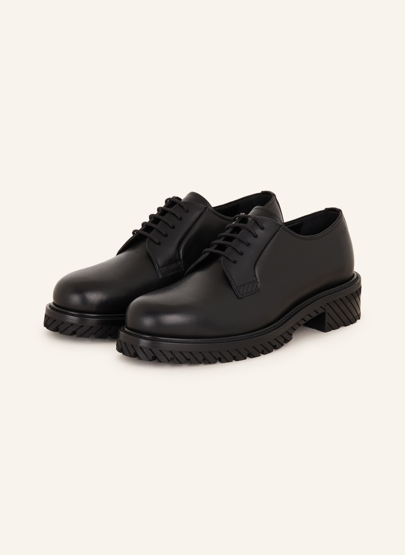 Off-White Lace-Up shoes MILITARY DERBY, Color: BLACK (Image 1)