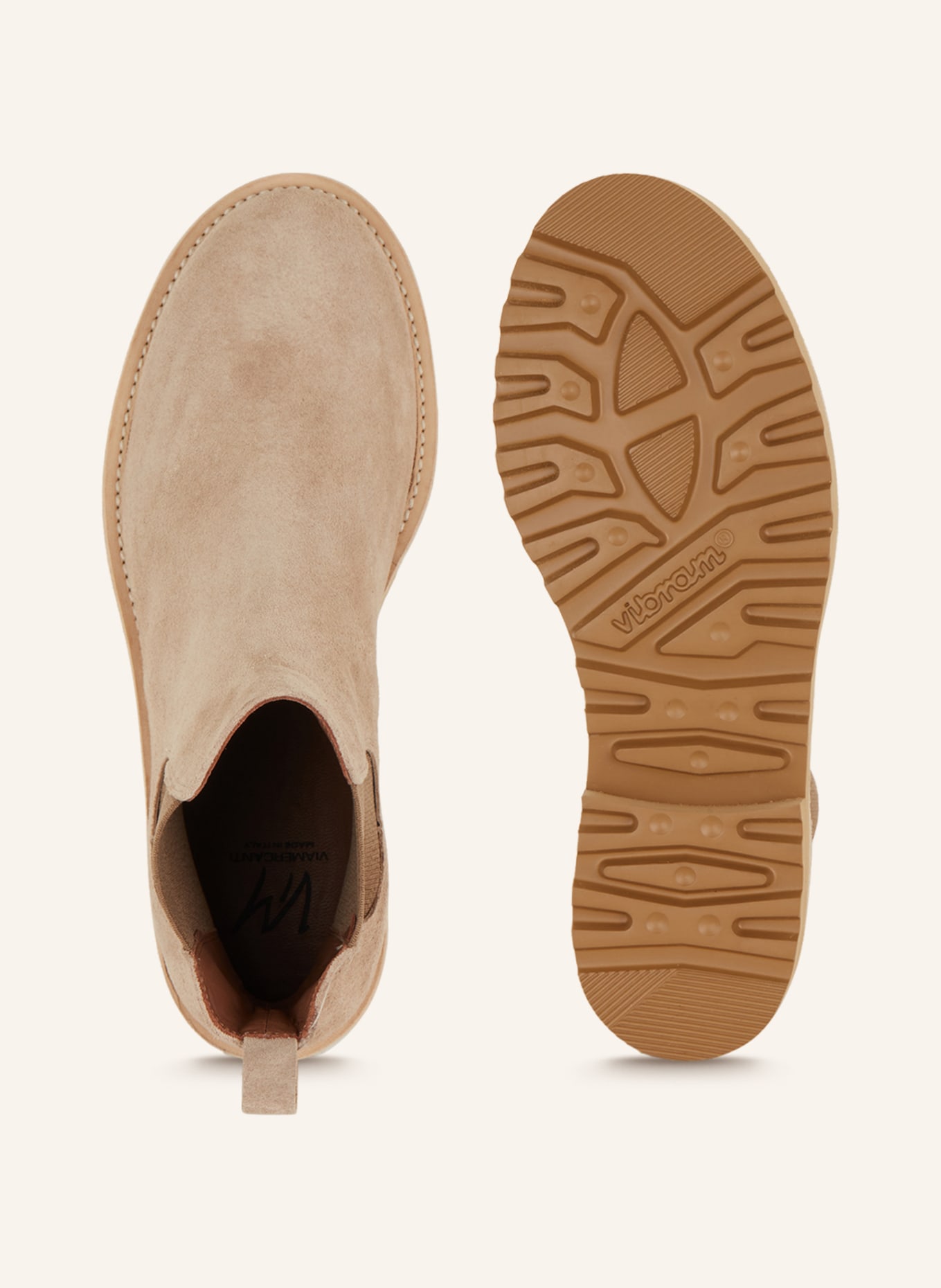 VIAMERCANTI Chelsea-Boots OLIVIA, Farbe: BEIGE (Bild 5)
