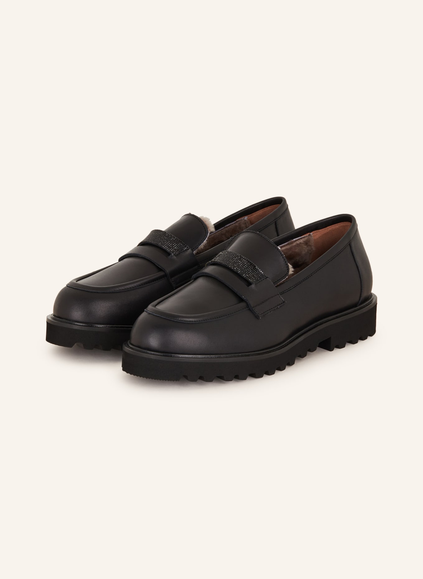 VIAMERCANTI Loafers ST OLIMPIA, Color: BLACK (Image 1)