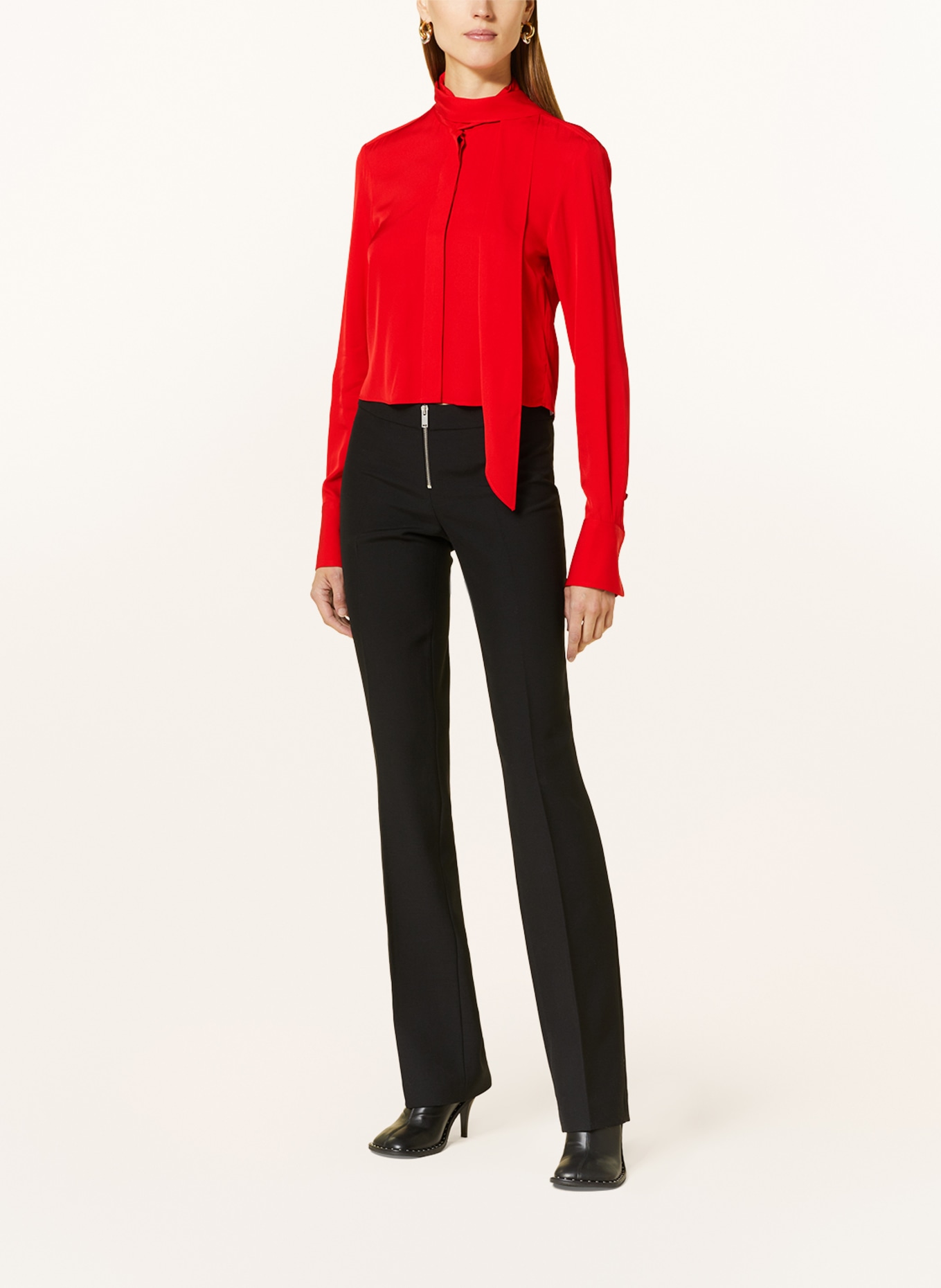 STELLA McCARTNEY Bow-tie blouse, Color: RED (Image 2)