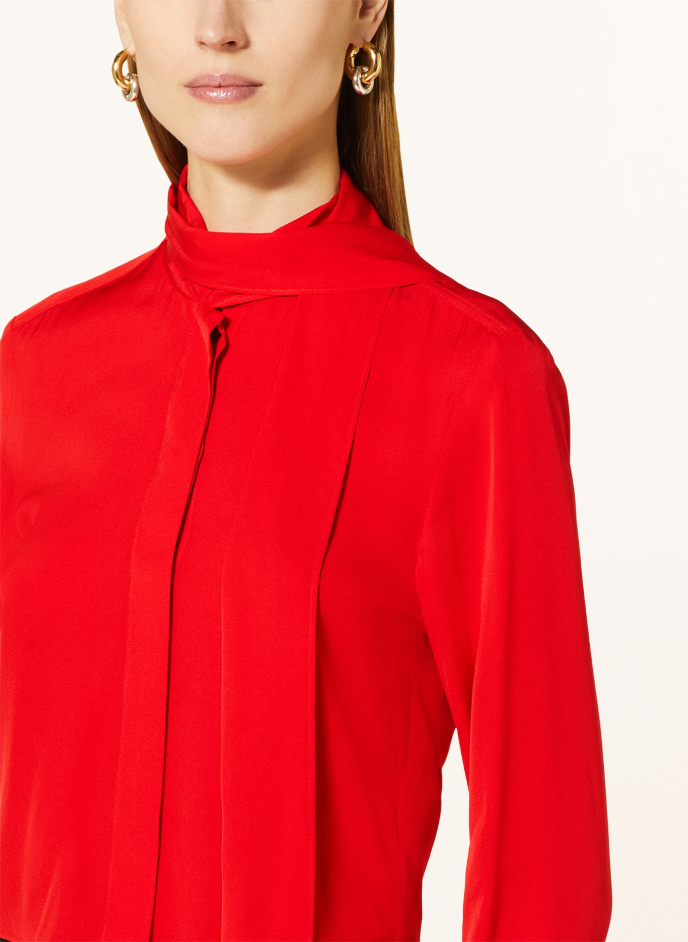 STELLA McCARTNEY Bow-tie blouse, Color: RED (Image 4)