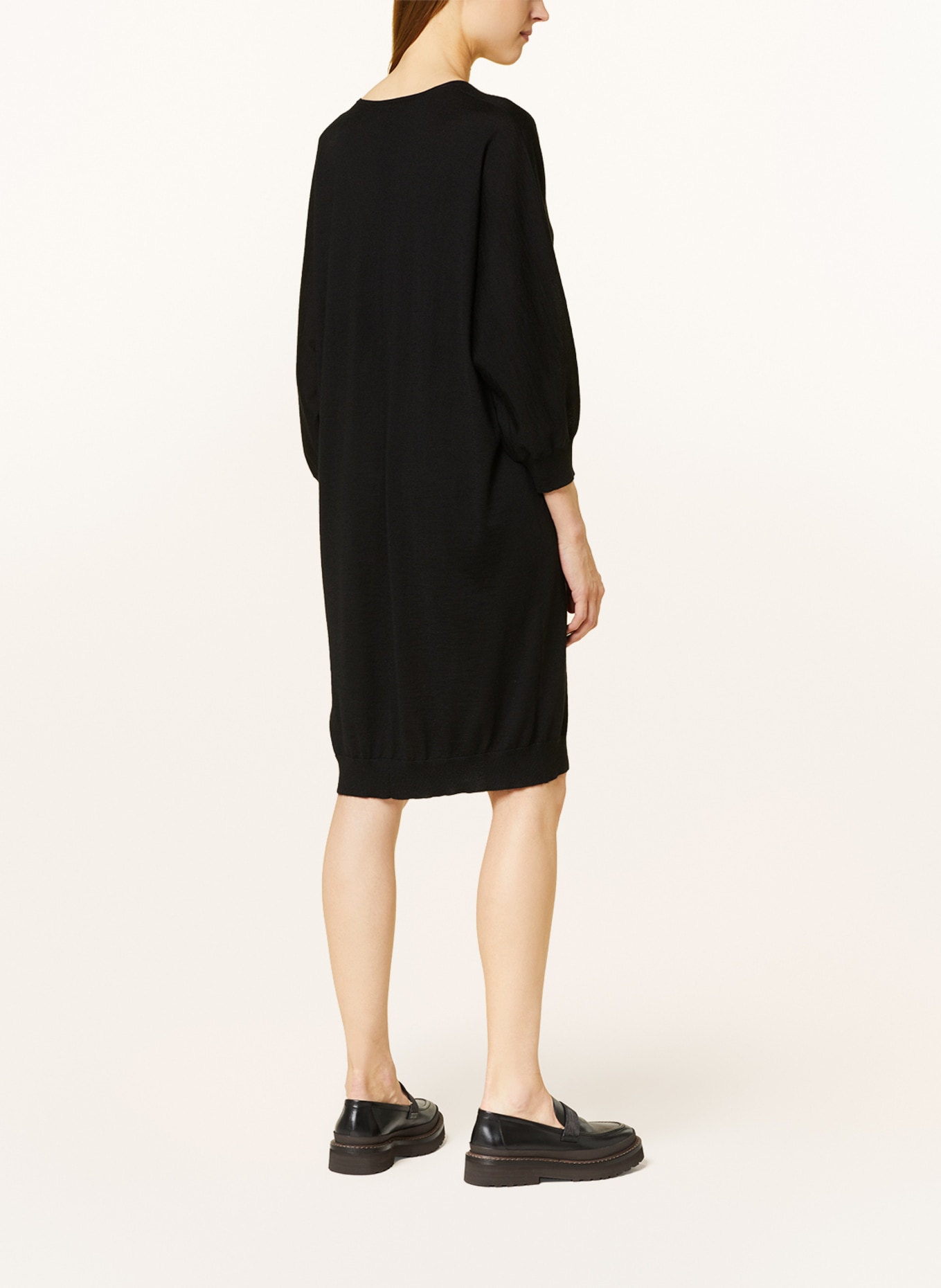 BRUNELLO CUCINELLI Cashmere knit dress, Color: BLACK (Image 3)