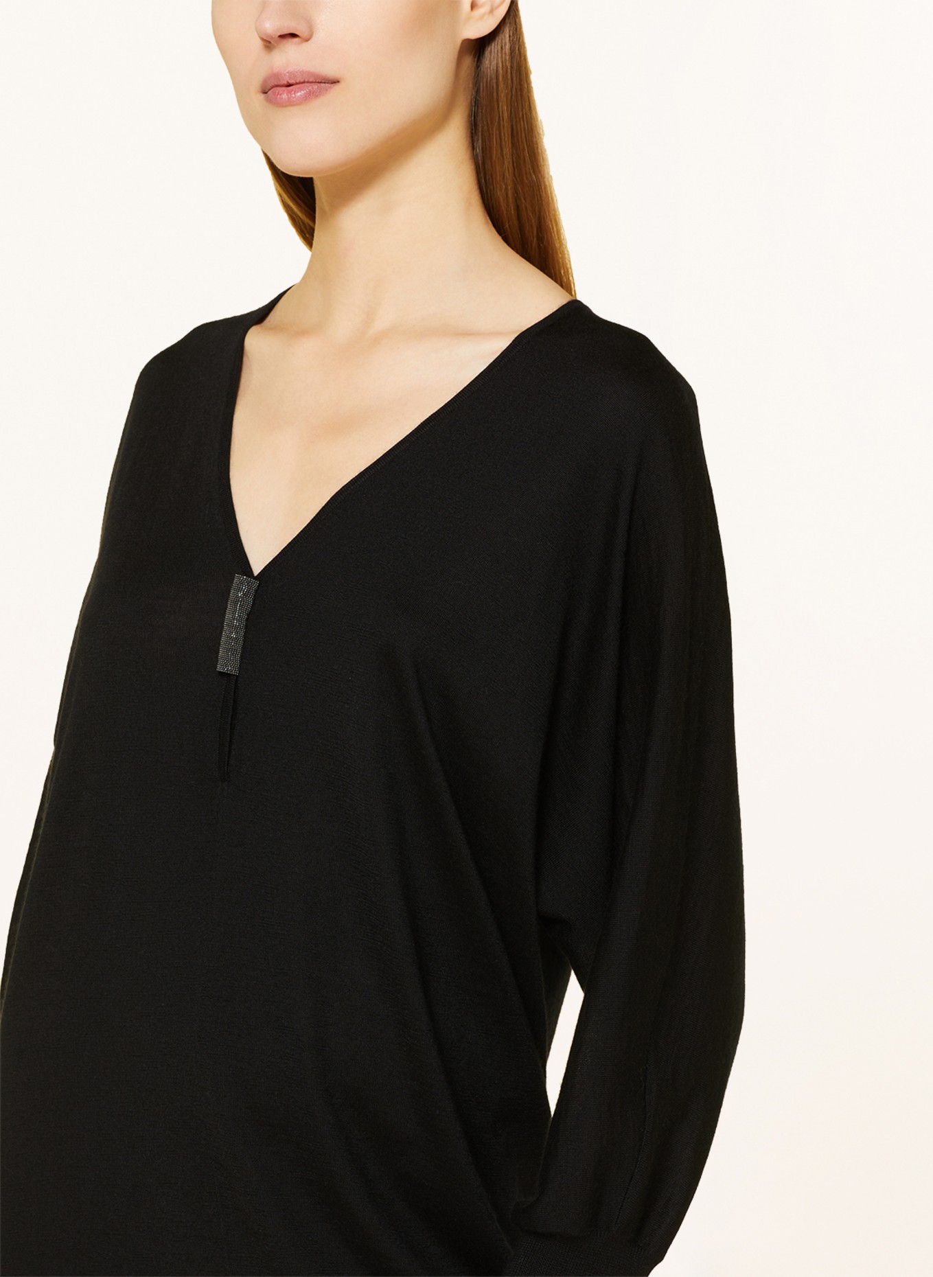 BRUNELLO CUCINELLI Cashmere knit dress, Color: BLACK (Image 4)