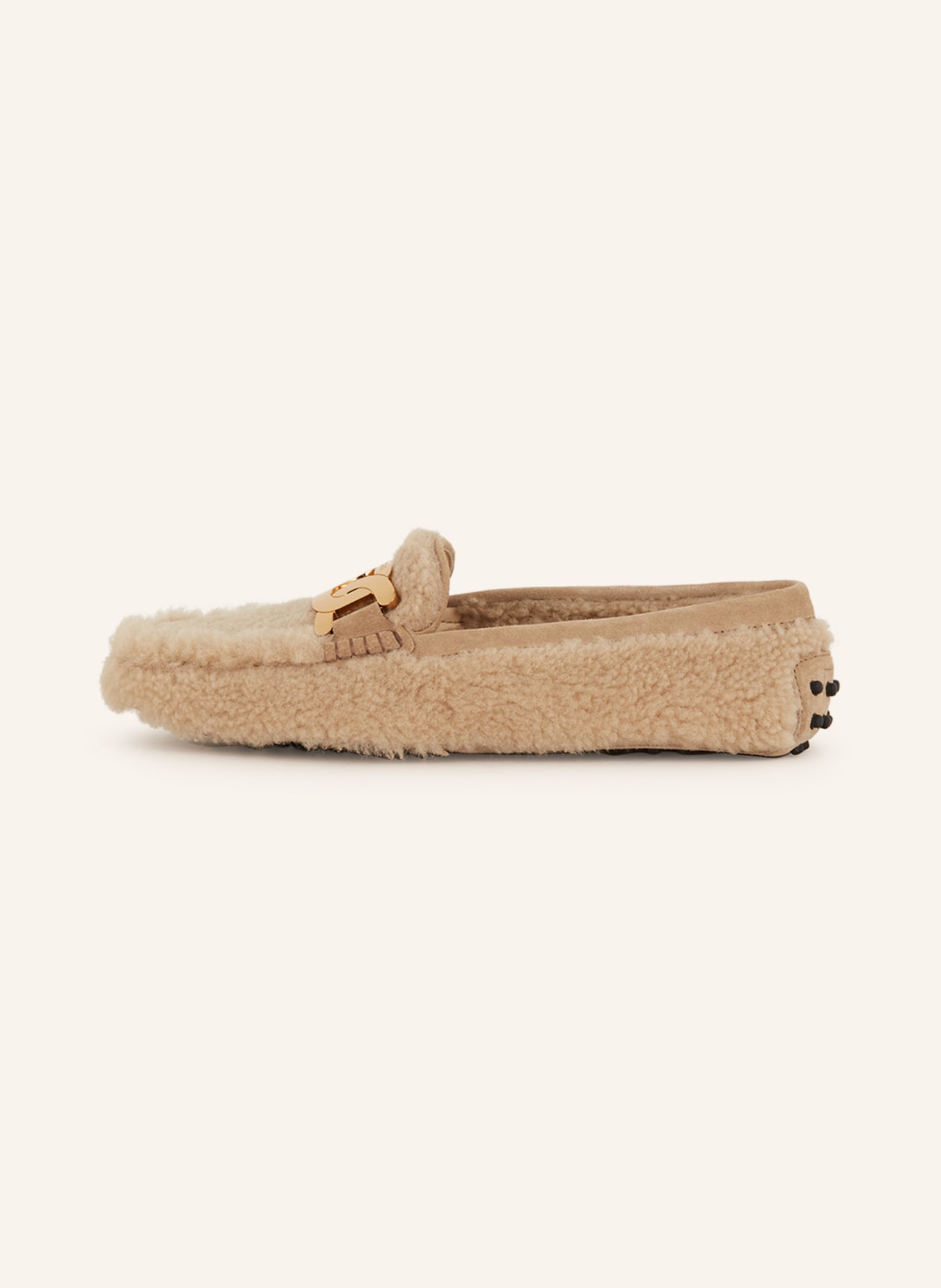TOD'S Moccasins with real fur, Color: LIGHT BROWN (Image 4)