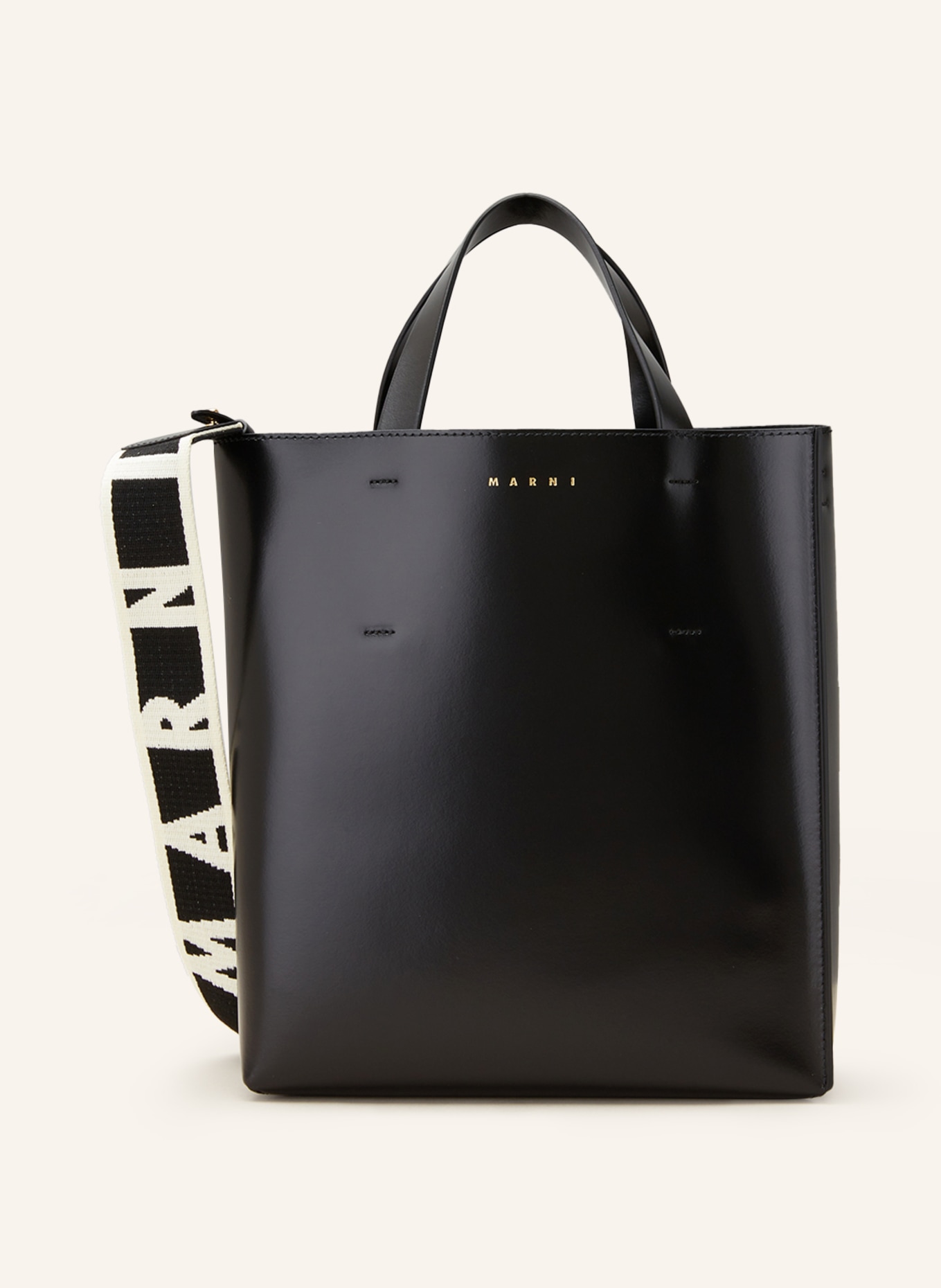 MARNI Shoppers MUSEO SOFT SMALL, Color: BLACK (Image 1)
