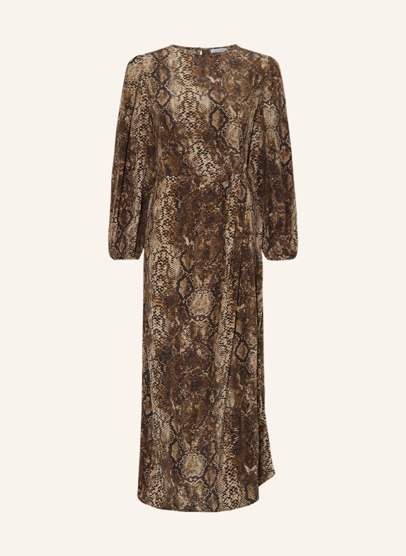 MRS & HUGS Dress: BEIGE / CREAM / BLACK