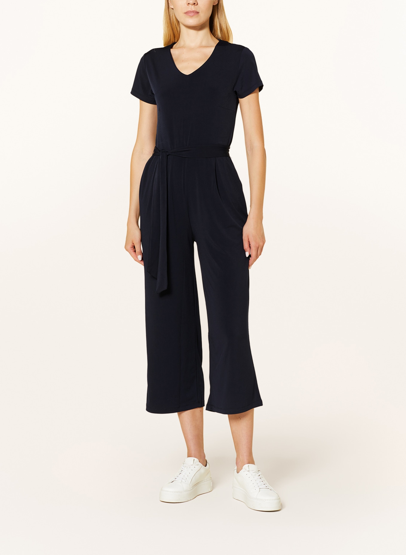 MORE MORE Jersey jumpsuit in dark blue