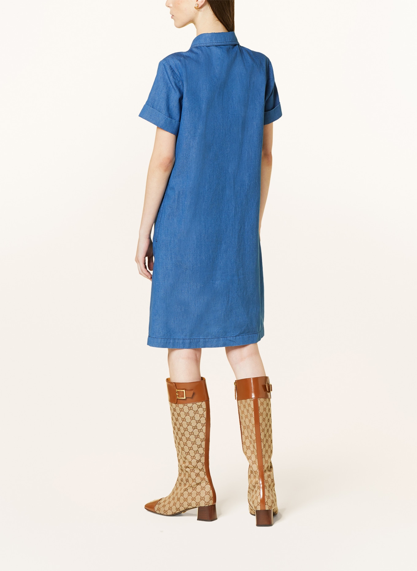 GUCCI Denim dress, Color: BLUE (Image 3)