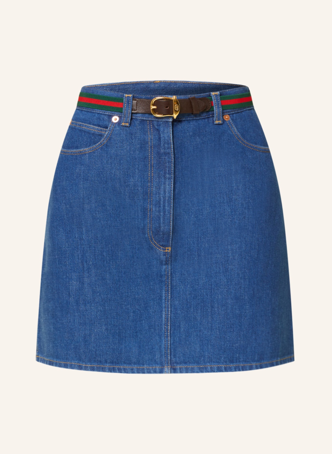 GUCCI Spódnica jeansowa, Kolor: 4759 DARK BLUE/MIX (Obrazek 1)