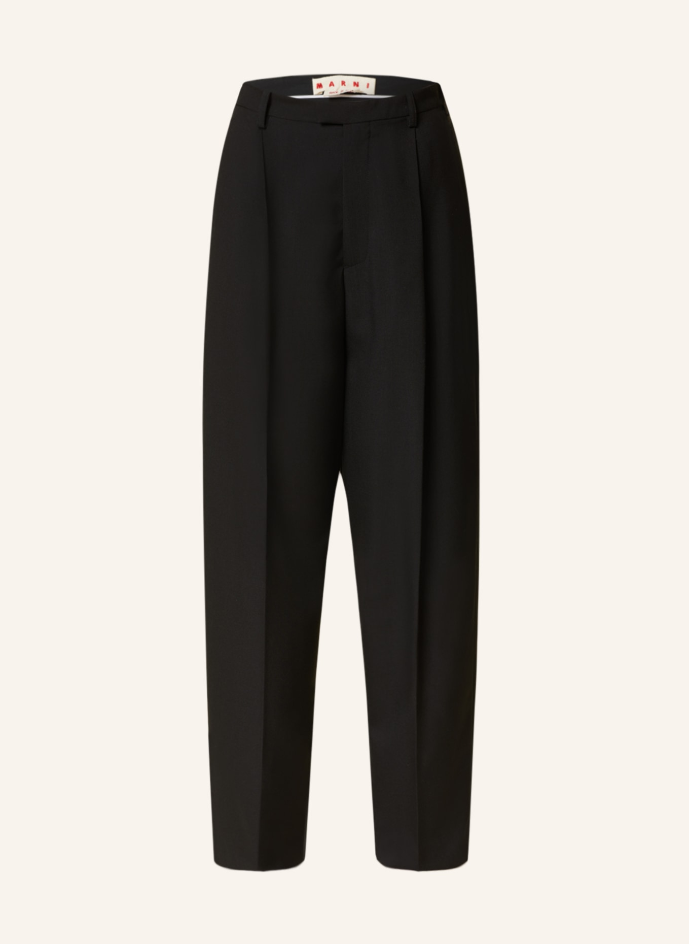 MARNI Wide leg trousers, Color: BLACK (Image 1)