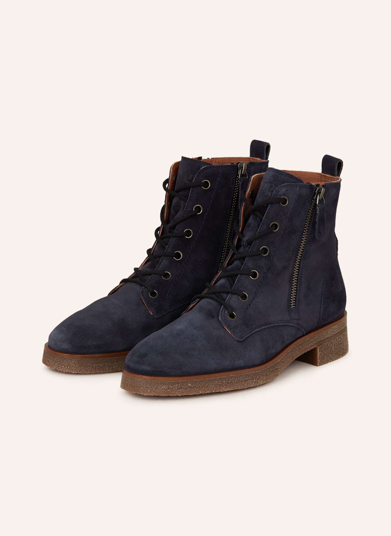 paul green Lace-up boots, Color: DARK BLUE (Image 1)