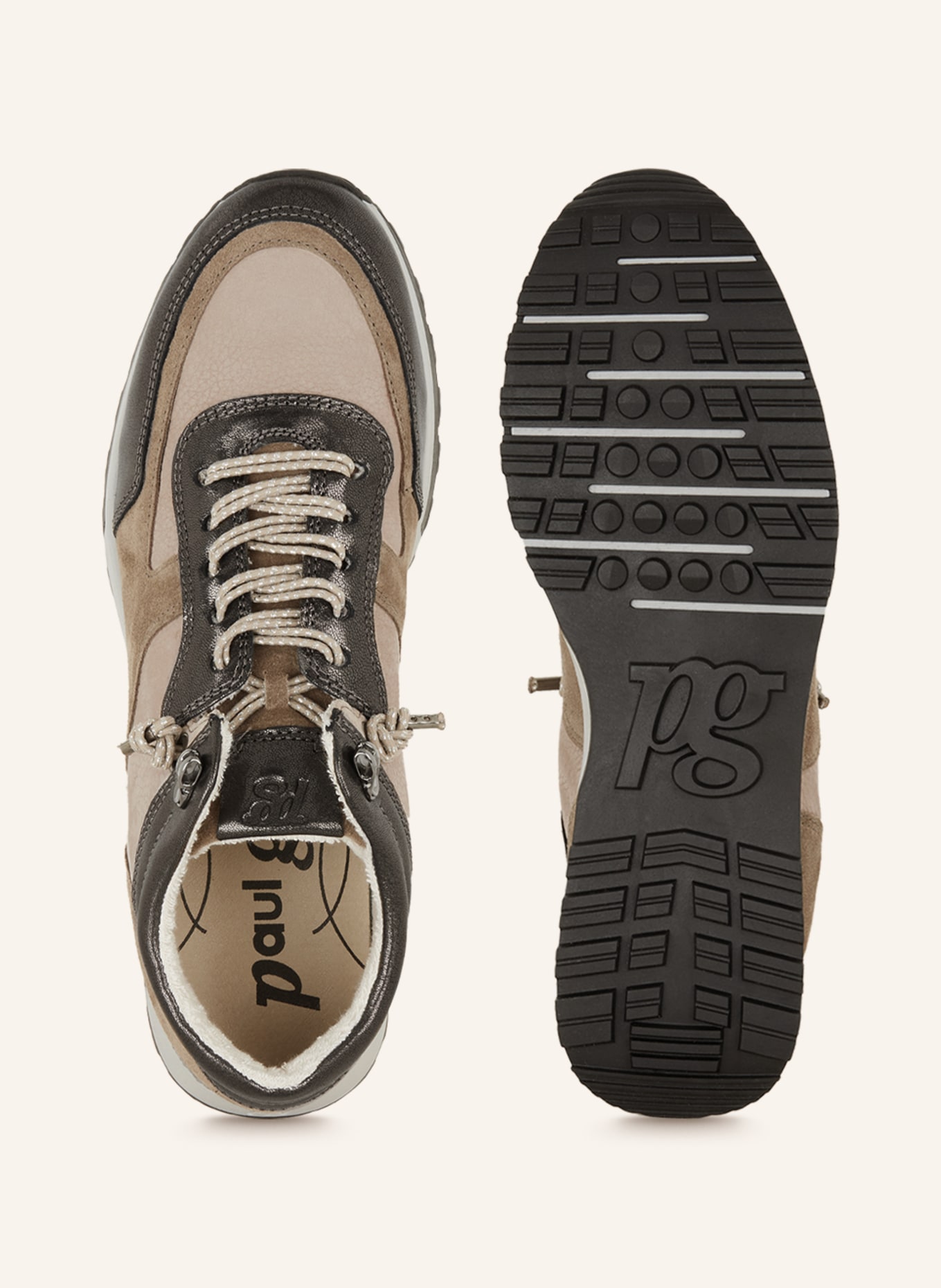 paul green Sneakers, Color: BEIGE/ LIGHT BROWN (Image 5)