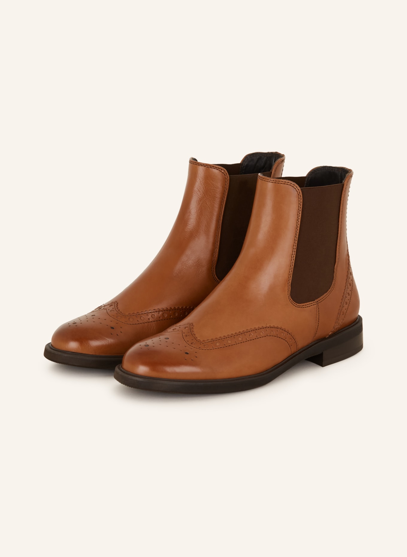Tan leather chelsea boots womens store