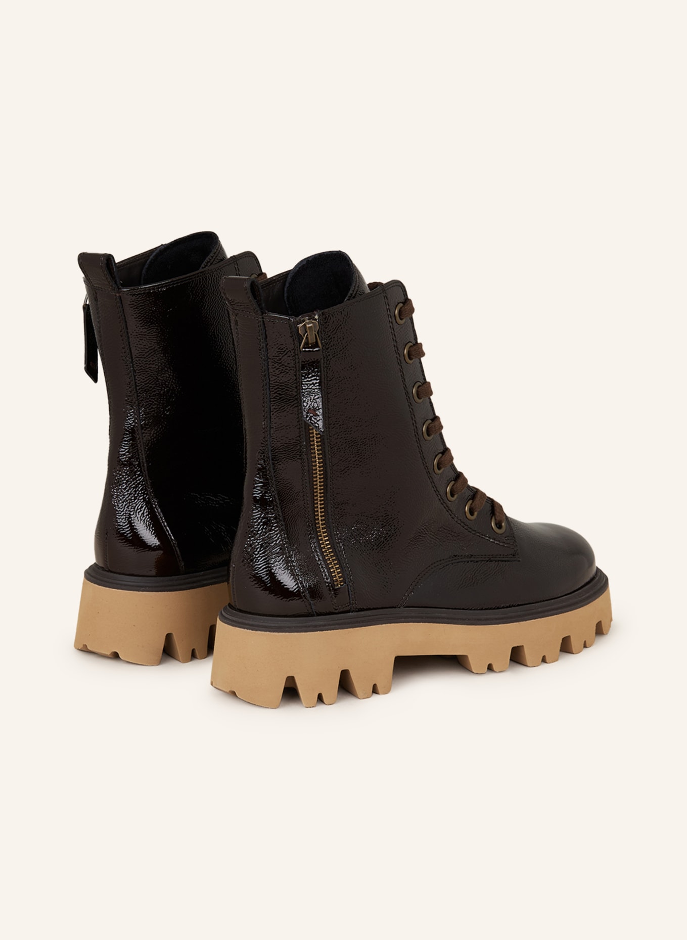 paul green Lace-up boots, Color: DARK BROWN (Image 2)