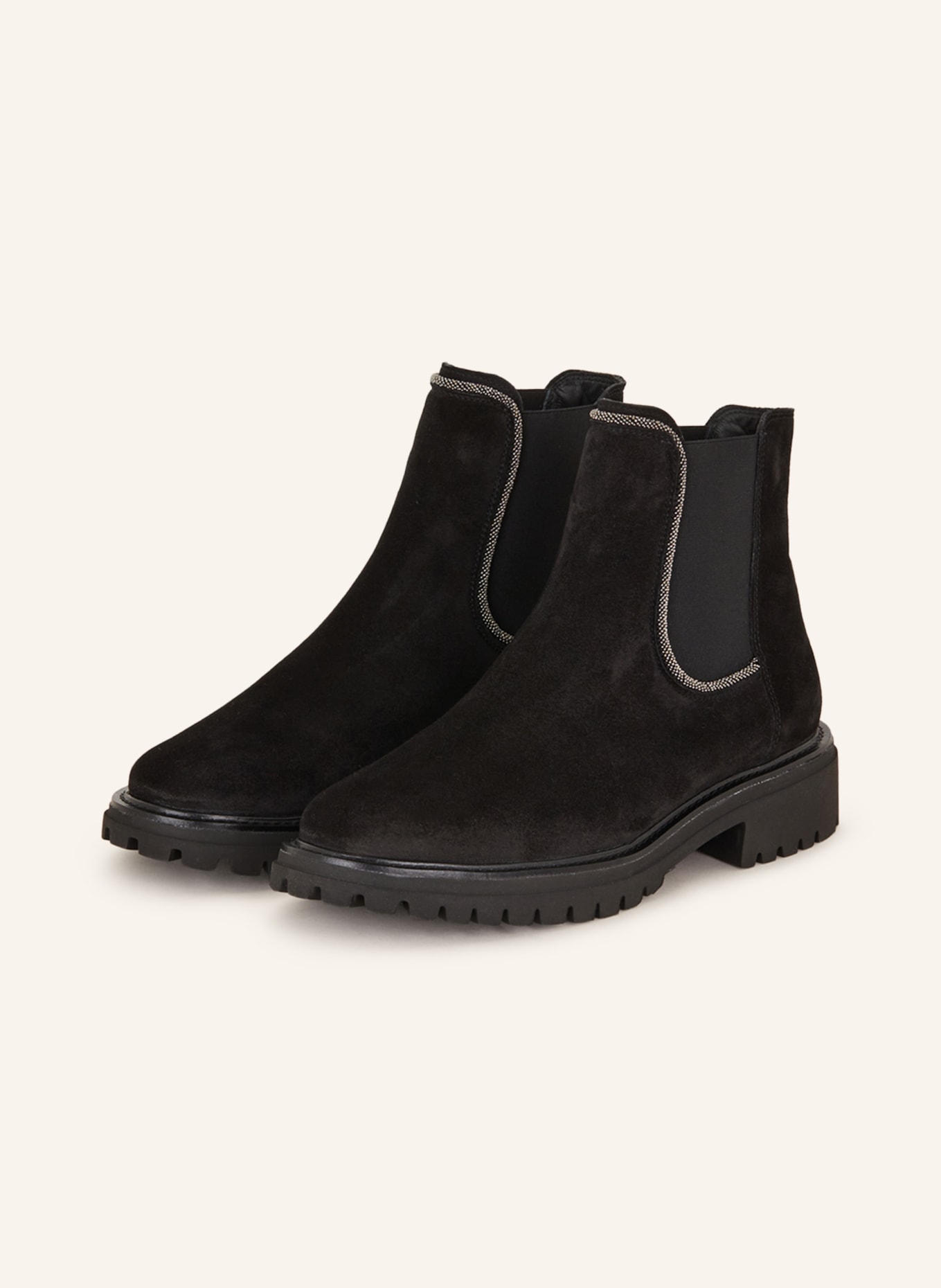 paul green Chelsea boots: BLACK