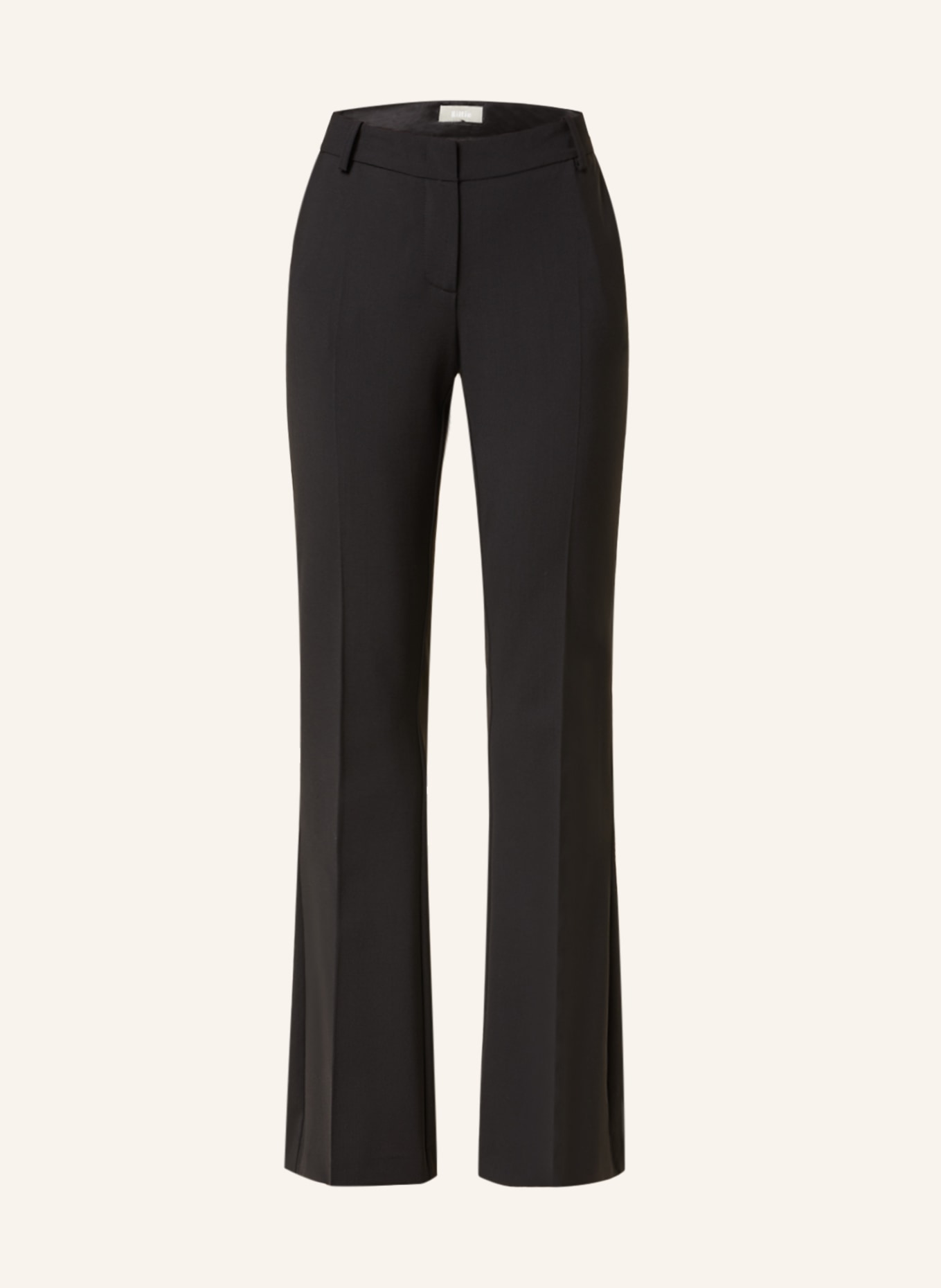 Kiltie Bootcut trousers FLO, Color: BLACK (Image 1)