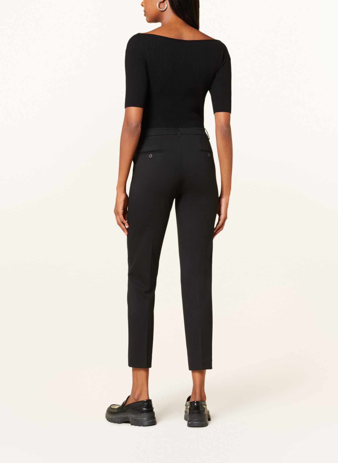 Kiltie Jersey pants, Color: BLACK (Image 3)