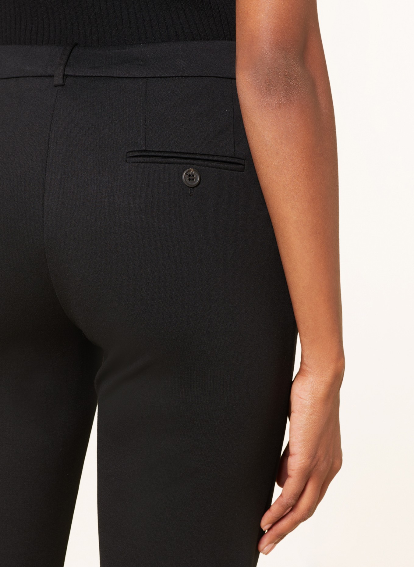Kiltie Jersey pants, Color: BLACK (Image 5)