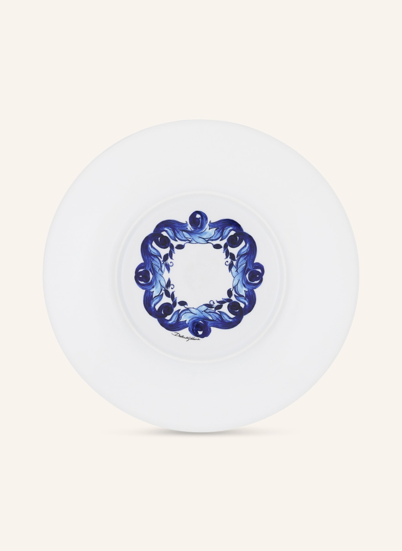 DOLCE & GABBANA CASA Set of 2 soup plates, Color: WHITE/ BLUE (Image 2)