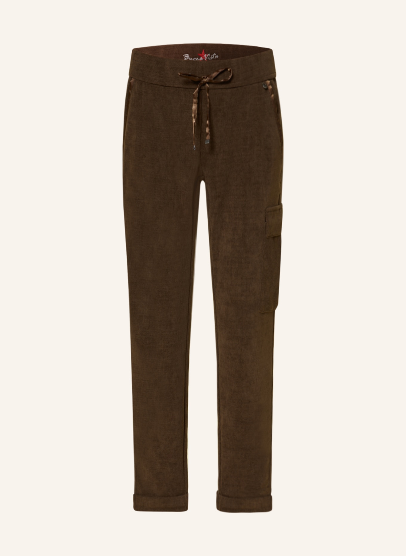 Buena Vista Corduroy trousers in jogger style, Color: DARK BROWN (Image 1)