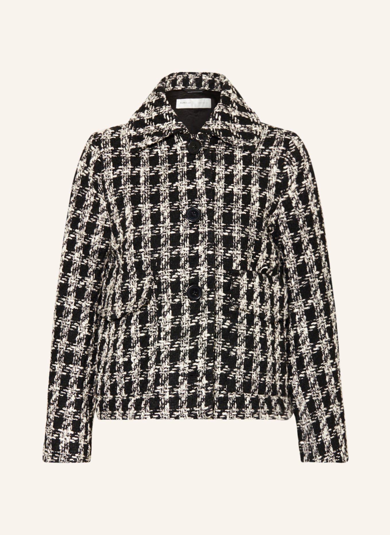 InWear Boxy jacket WINNIIW made of tweed, Color: BLACK/ WHITE (Image 1)