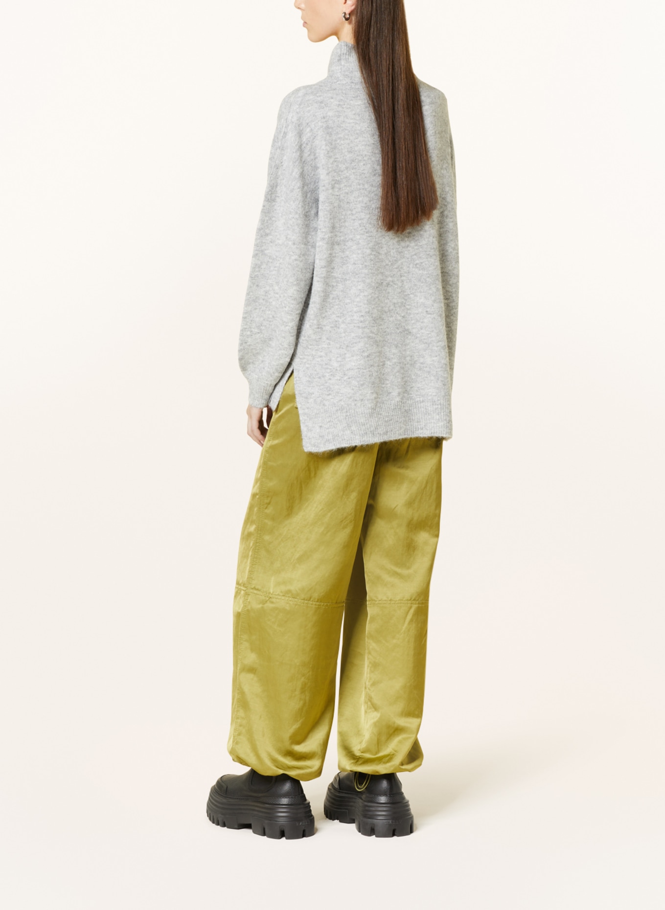 TRUE RELIGION Sweter oversize, Kolor: JASNOCZARY (Obrazek 3)