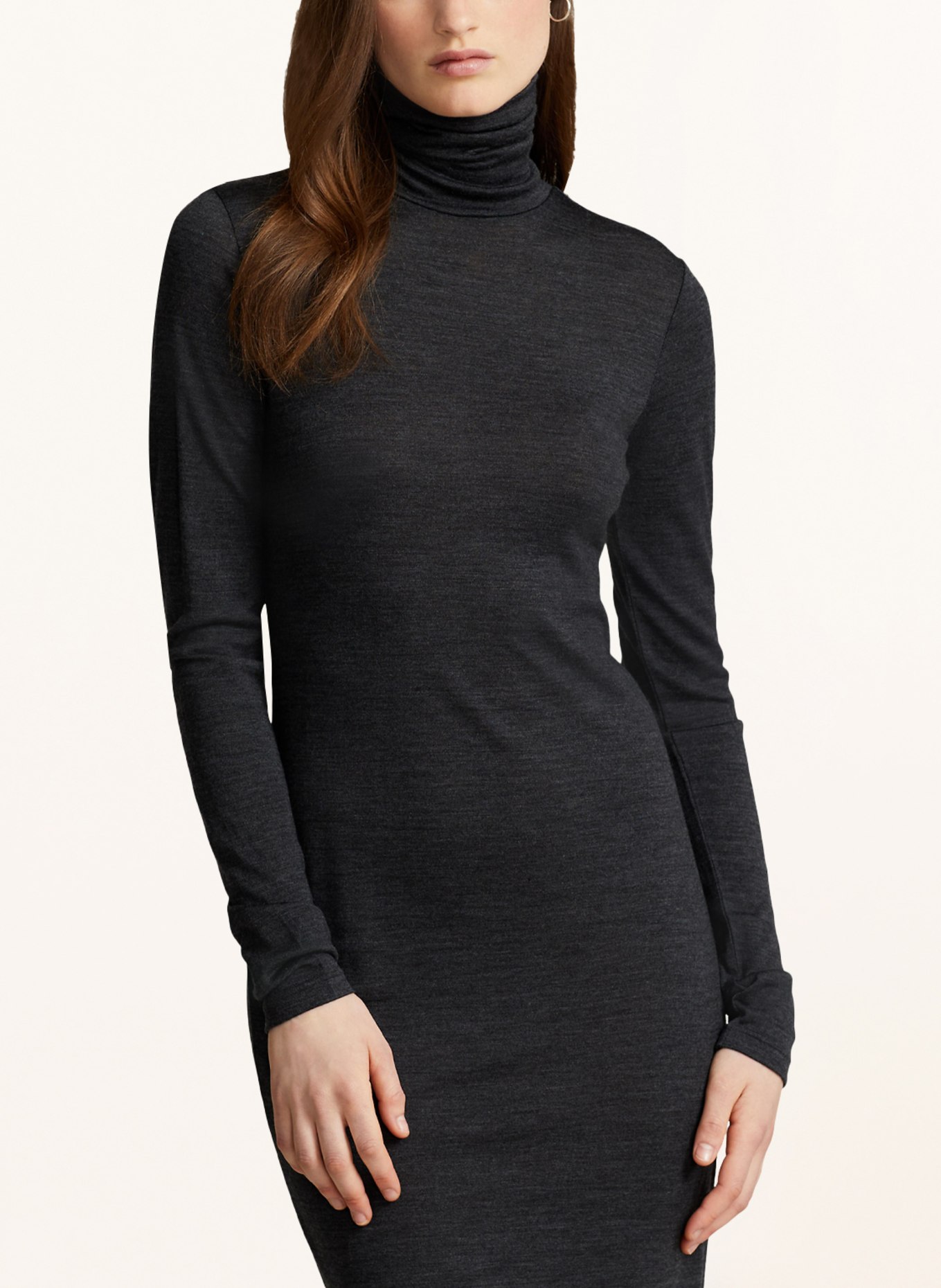 POLO RALPH LAUREN Knit dress in dark gray