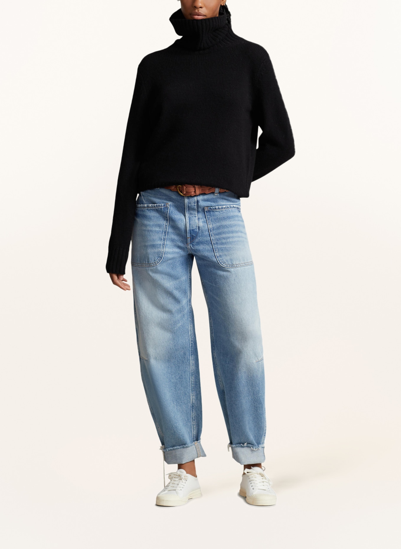 POLO RALPH LAUREN Rollkragenpullover: SCHWARZ