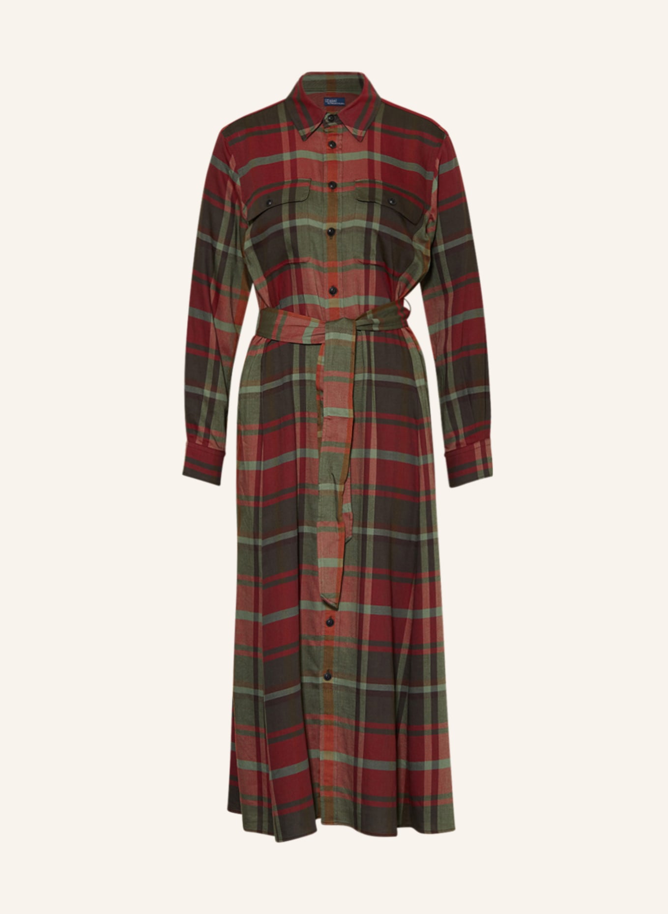 Ralph lauren sale plaid shirt dress