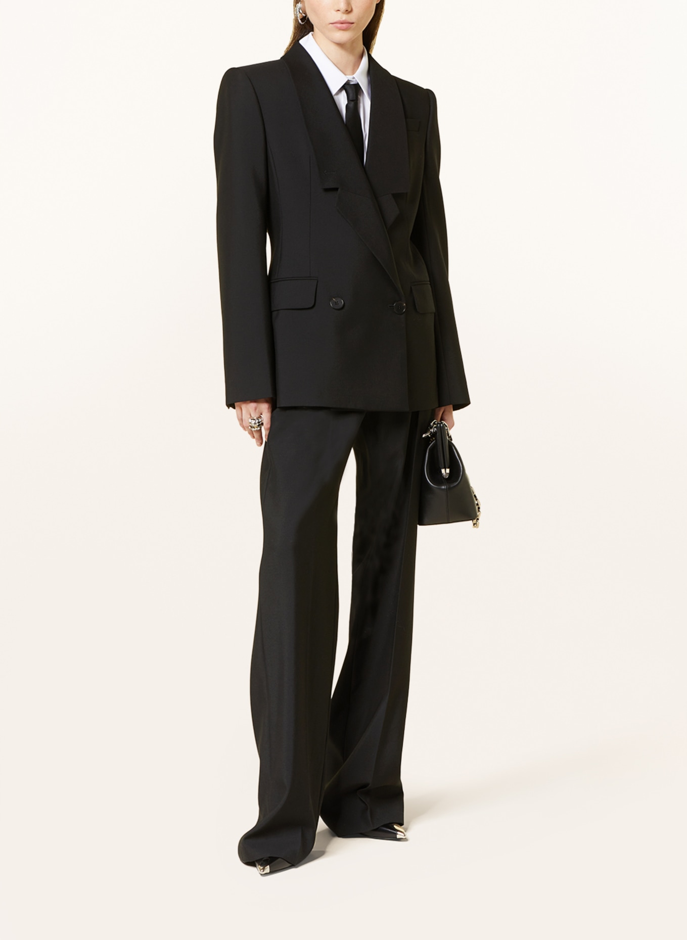 Alexander mcqueen sales black blazer