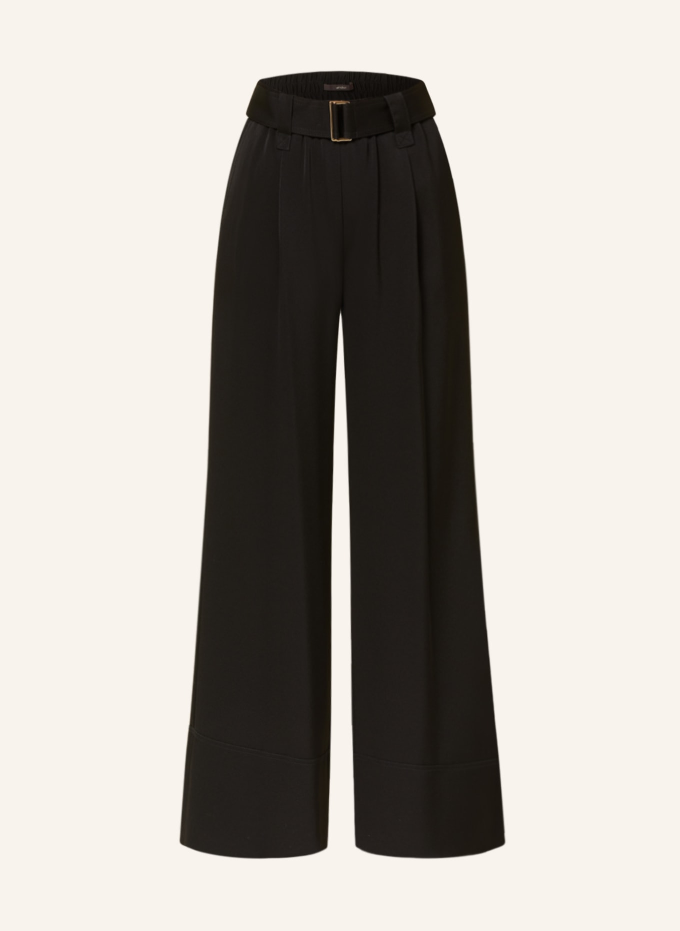windsor. Wide leg trousers, Color: BLACK (Image 1)