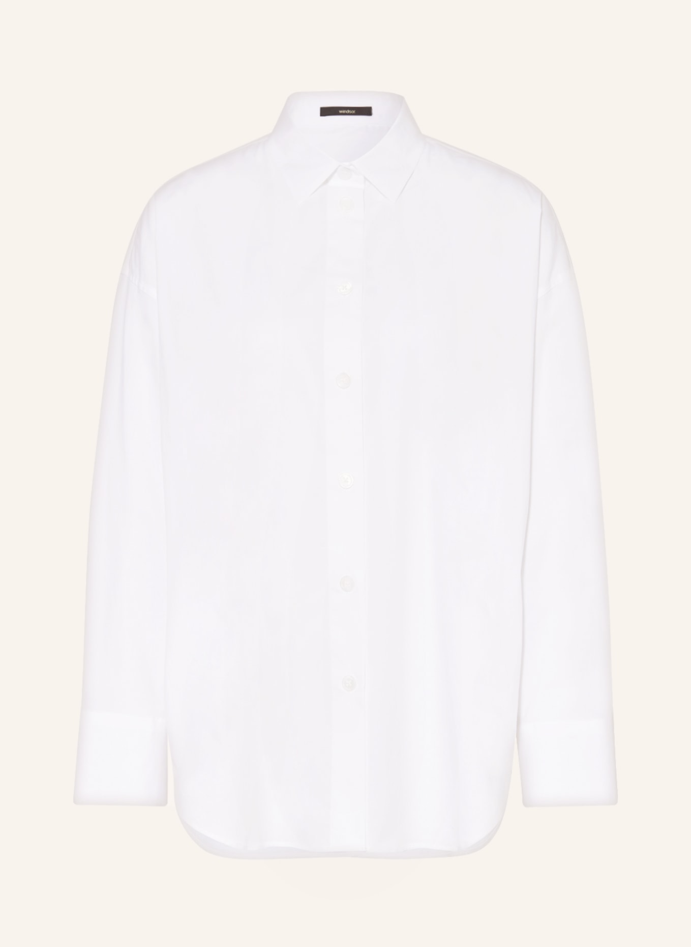 windsor. Oversized shirt blouse, Color: WHITE (Image 1)
