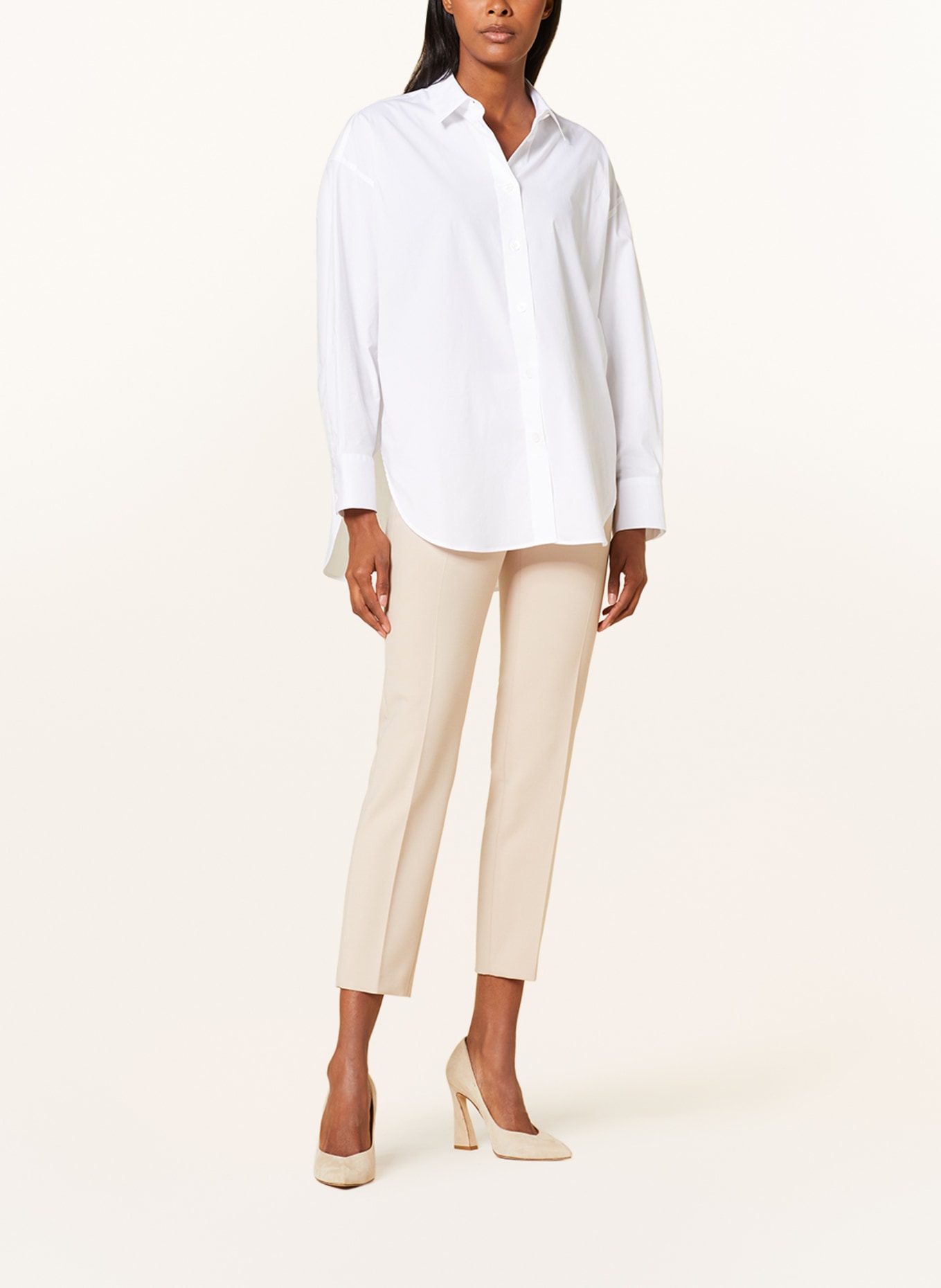 windsor. Oversized shirt blouse, Color: WHITE (Image 2)