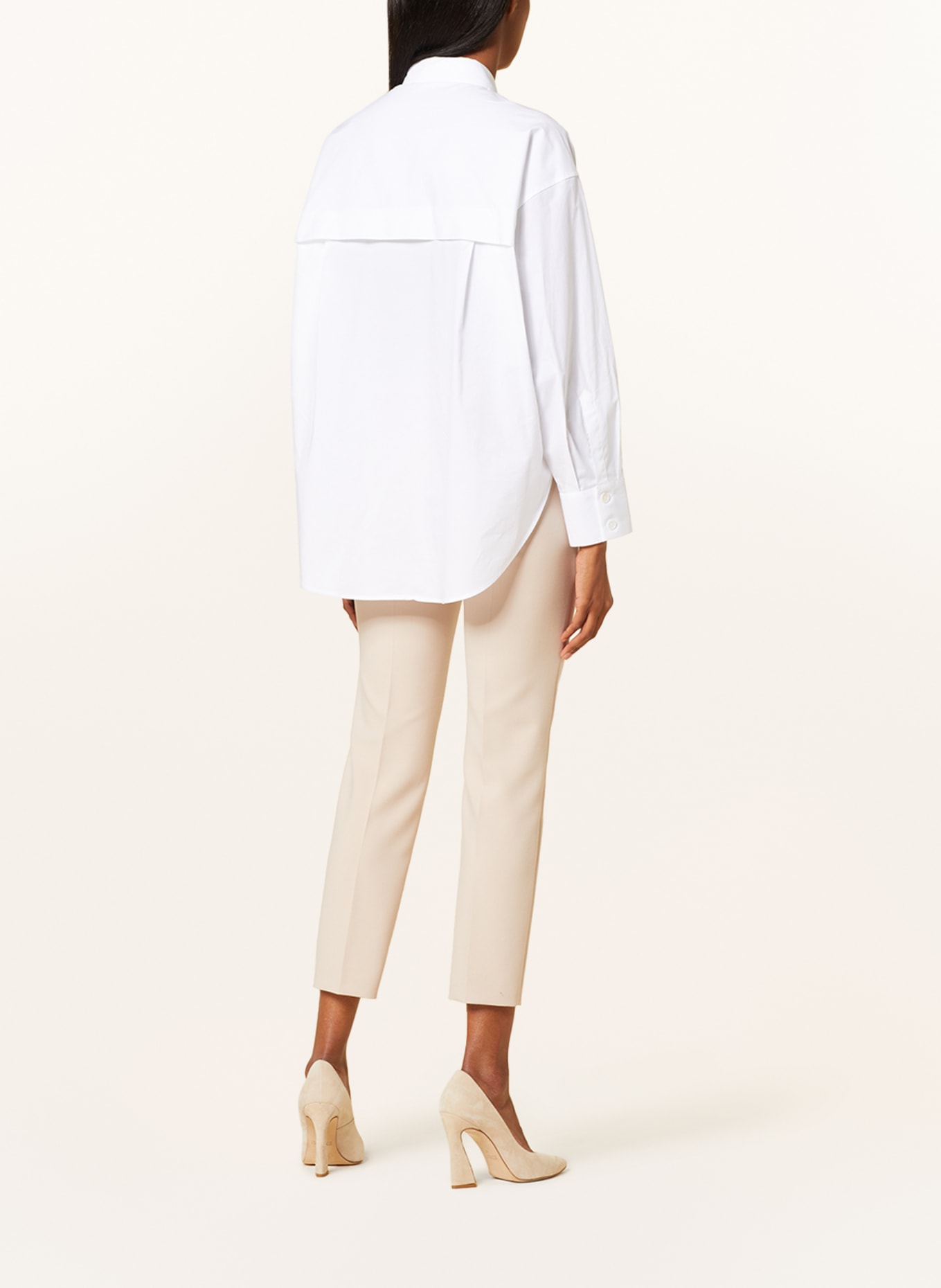 windsor. Oversized shirt blouse, Color: WHITE (Image 3)