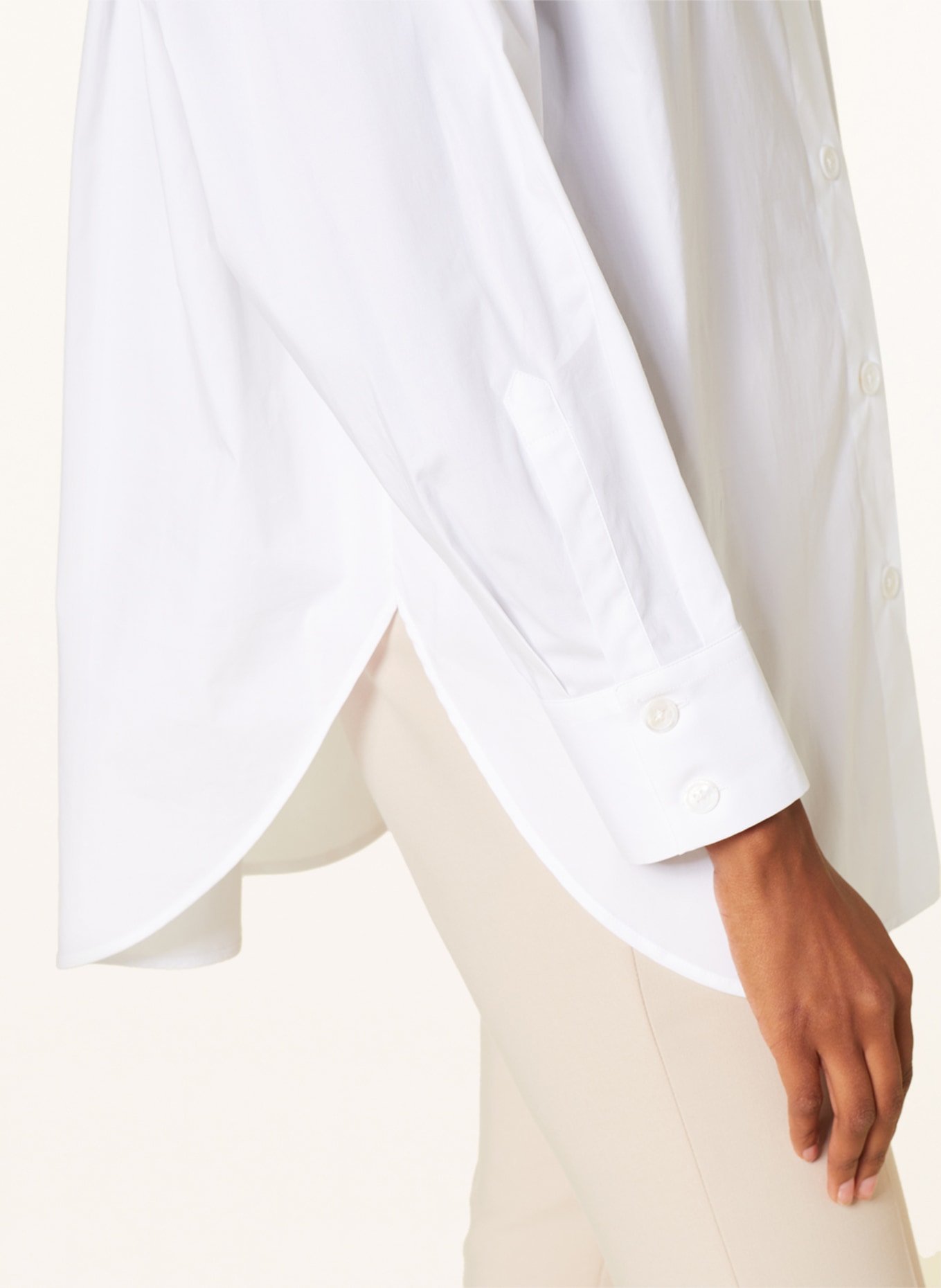 windsor. Oversized shirt blouse, Color: WHITE (Image 4)