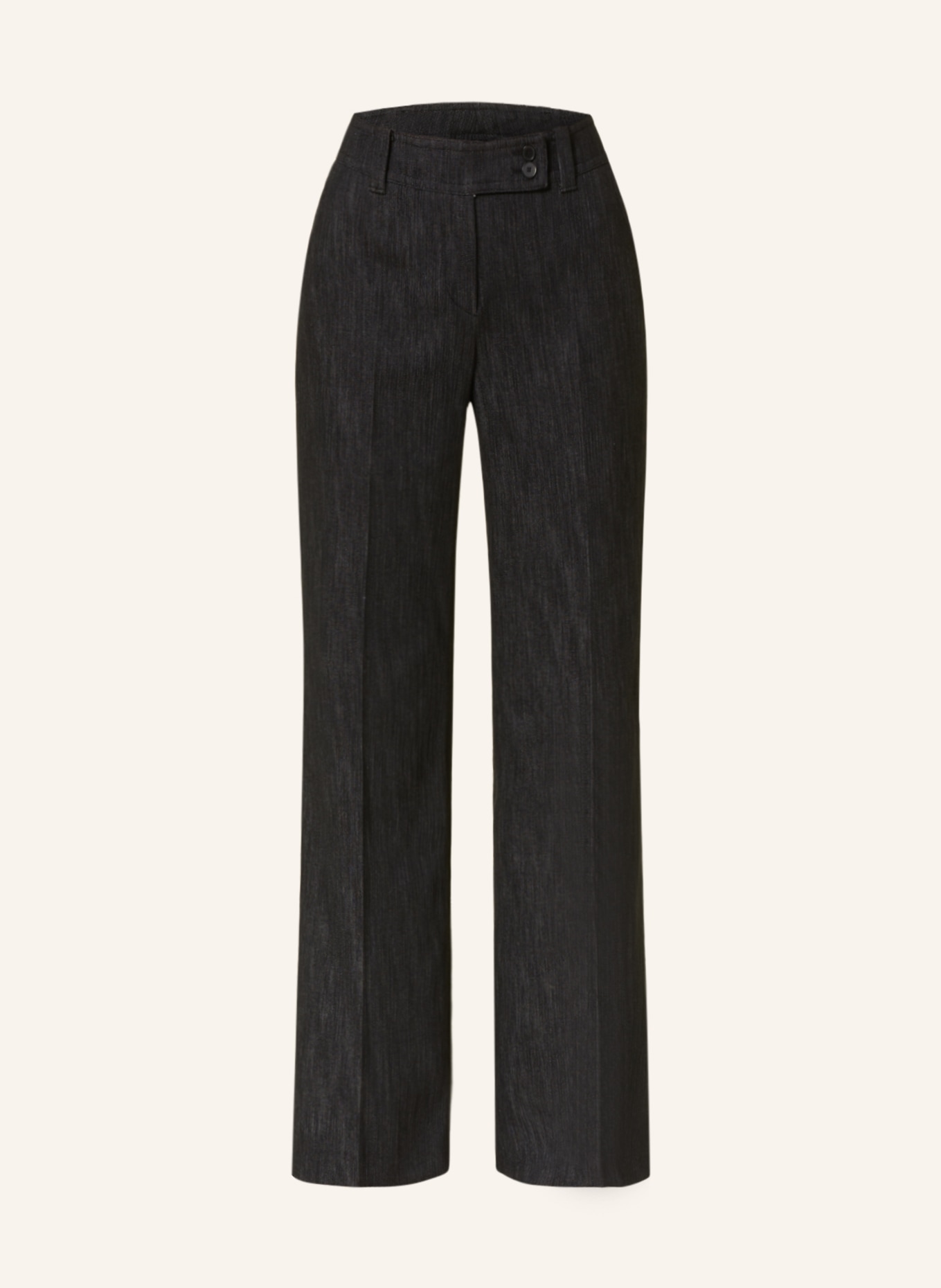 windsor. Wide leg trousers, Color: BLACK (Image 1)