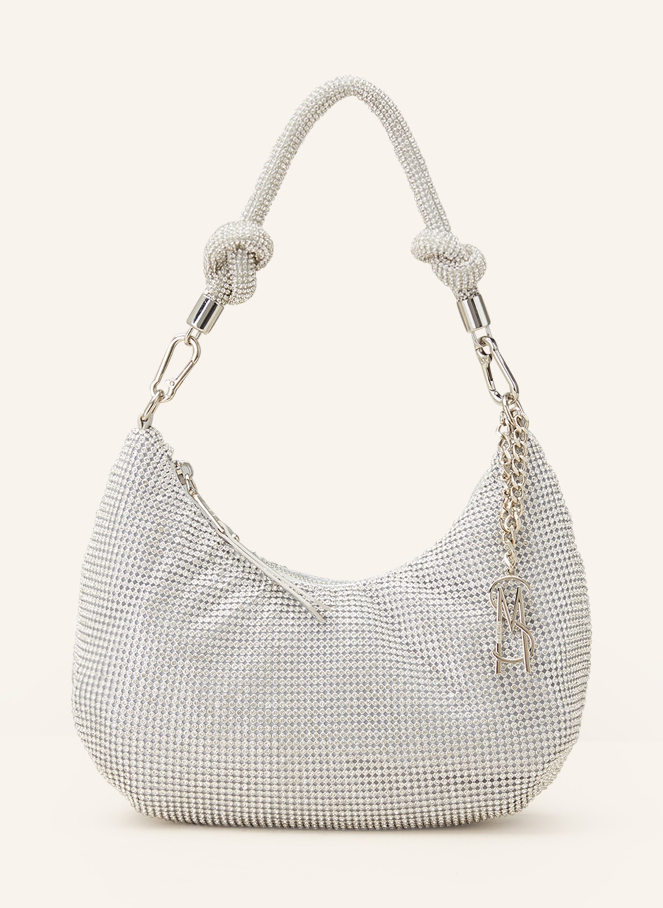STEVE MADDEN Handbag BKAYA with decorative gems, Color: SILVER (Image 1)