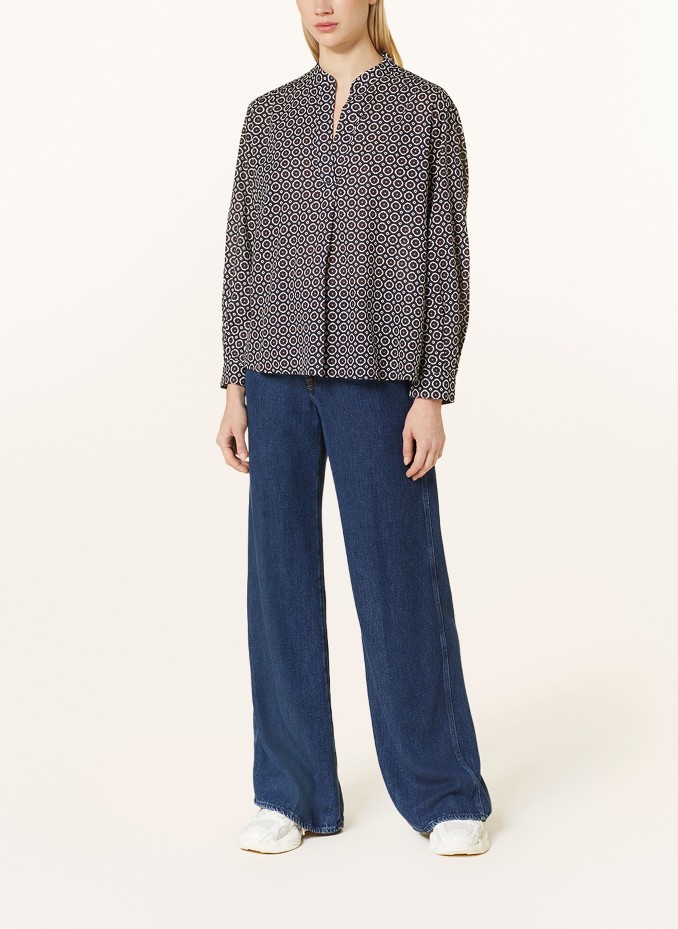 Marc O'Polo Blouse, Color: BLACK/ WHITE/ DARK RED (Image 2)