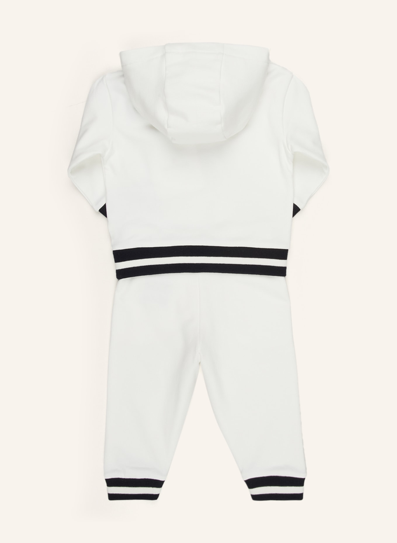 MONCLER enfant Zestaw: Bluza nierozpinana i spodnie dresowe, Kolor: BIAŁY/ GRANATOWY/ CZERWONY (Obrazek 3)