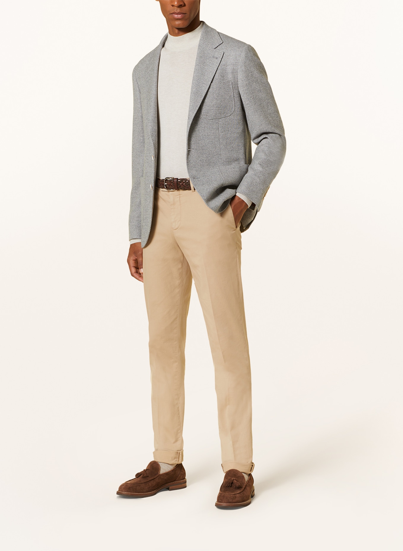 BRUNELLO CUCINELLI Tailored jacket extra slim fit, Color: LIGHT GRAY (Image 2)