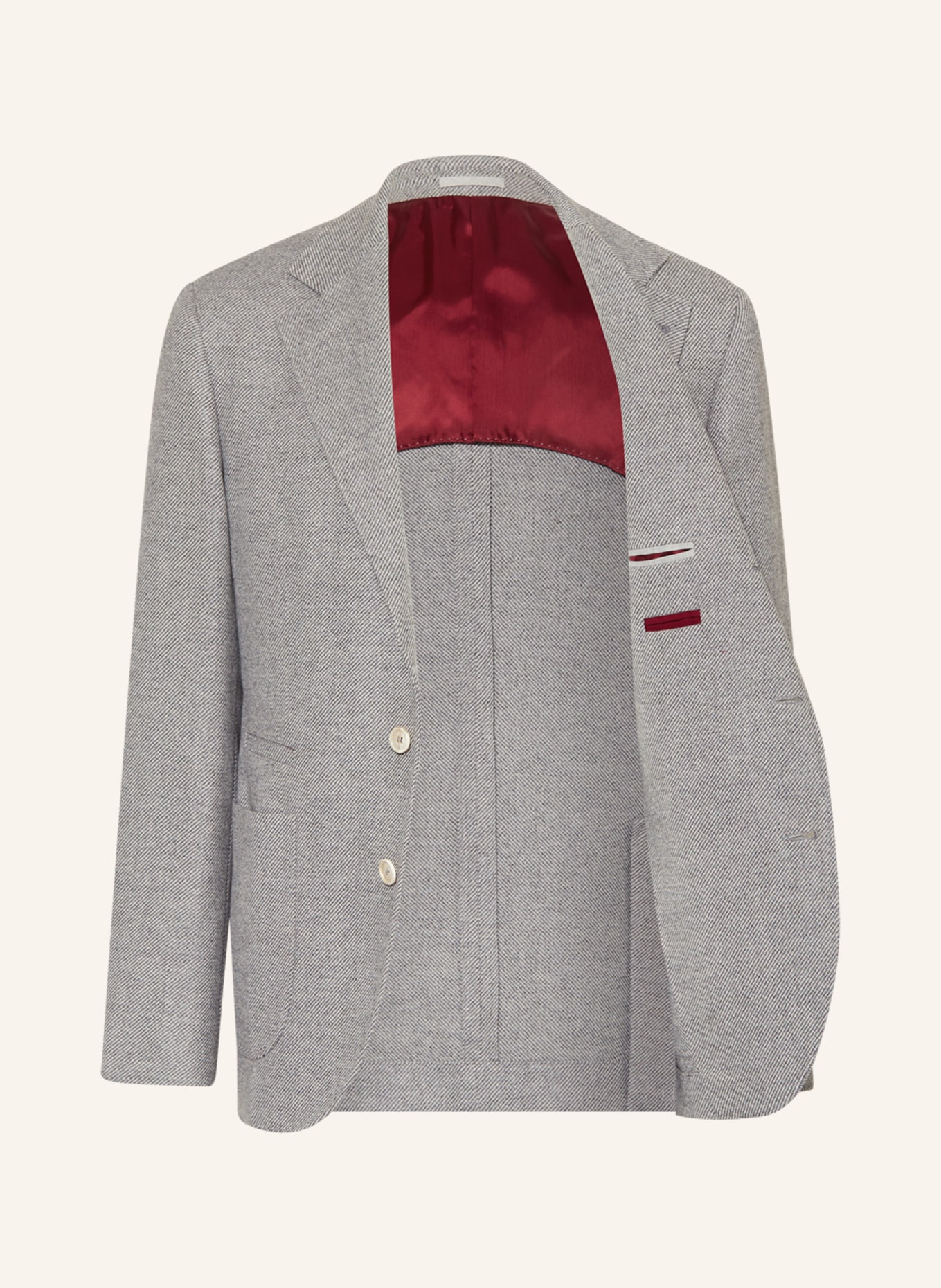 BRUNELLO CUCINELLI Tailored jacket extra slim fit, Color: LIGHT GRAY (Image 4)