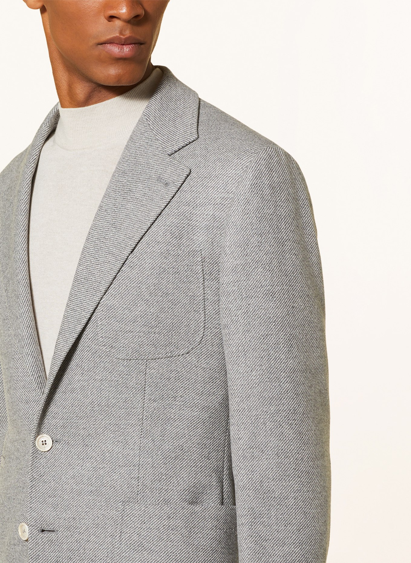 BRUNELLO CUCINELLI Tailored jacket extra slim fit, Color: LIGHT GRAY (Image 5)