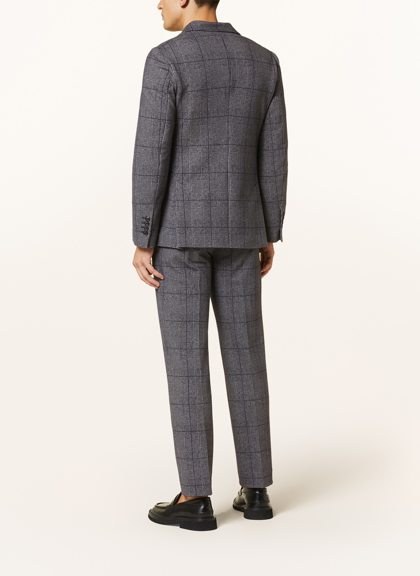 CIRCOLO 1901 Suit jacket extra slim fit made of jersey, Color: DARK BLUE/ LIGHT GRAY (Image 3)
