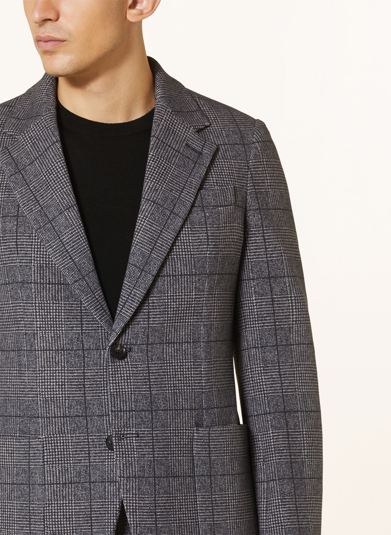 CIRCOLO 1901 Suit jacket extra slim fit made of jersey, Color: DARK BLUE/ LIGHT GRAY (Image 5)
